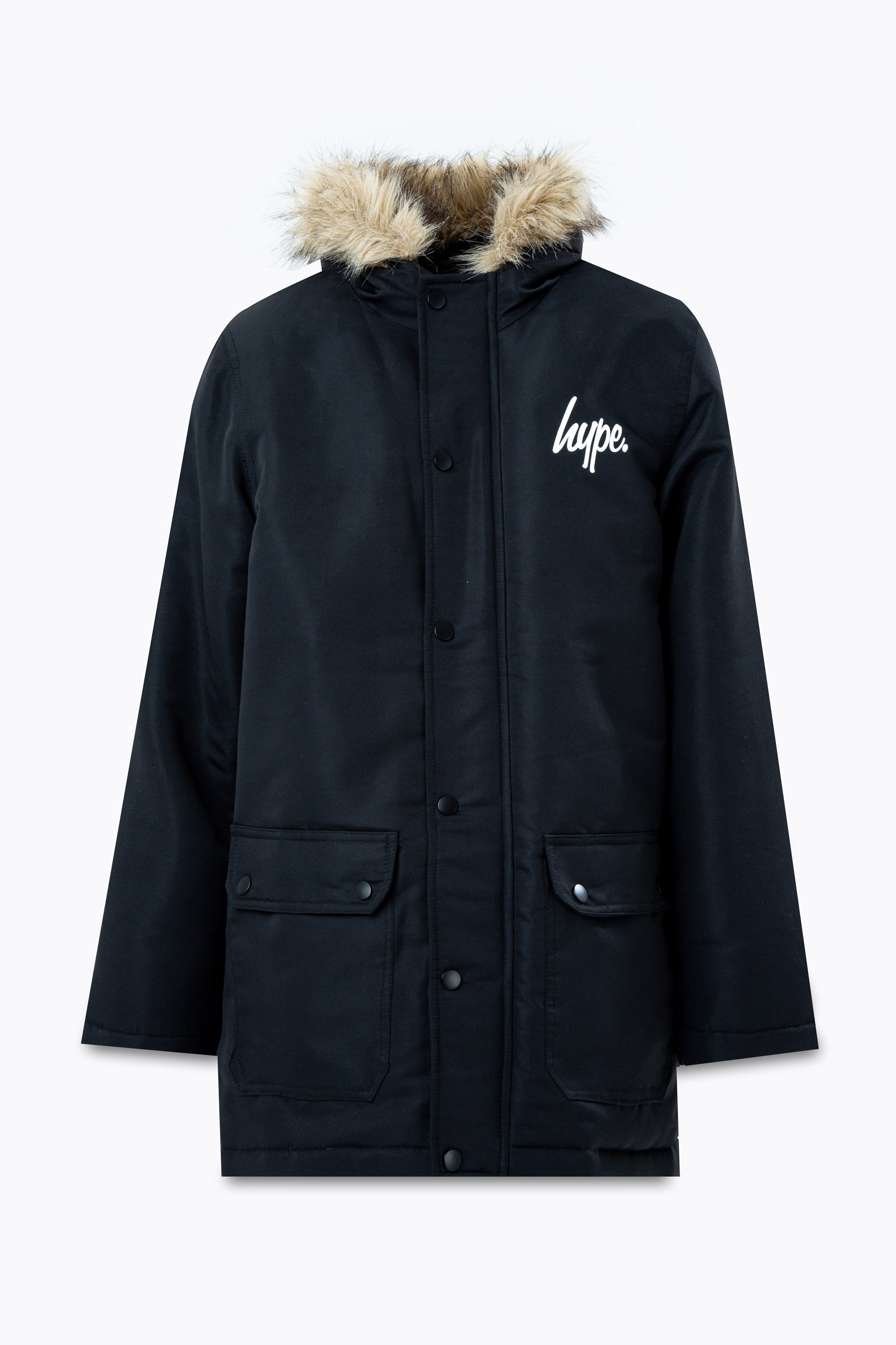 HYPE BLACK KIDS TRACK MASTER PARKA JACKET | Hype.