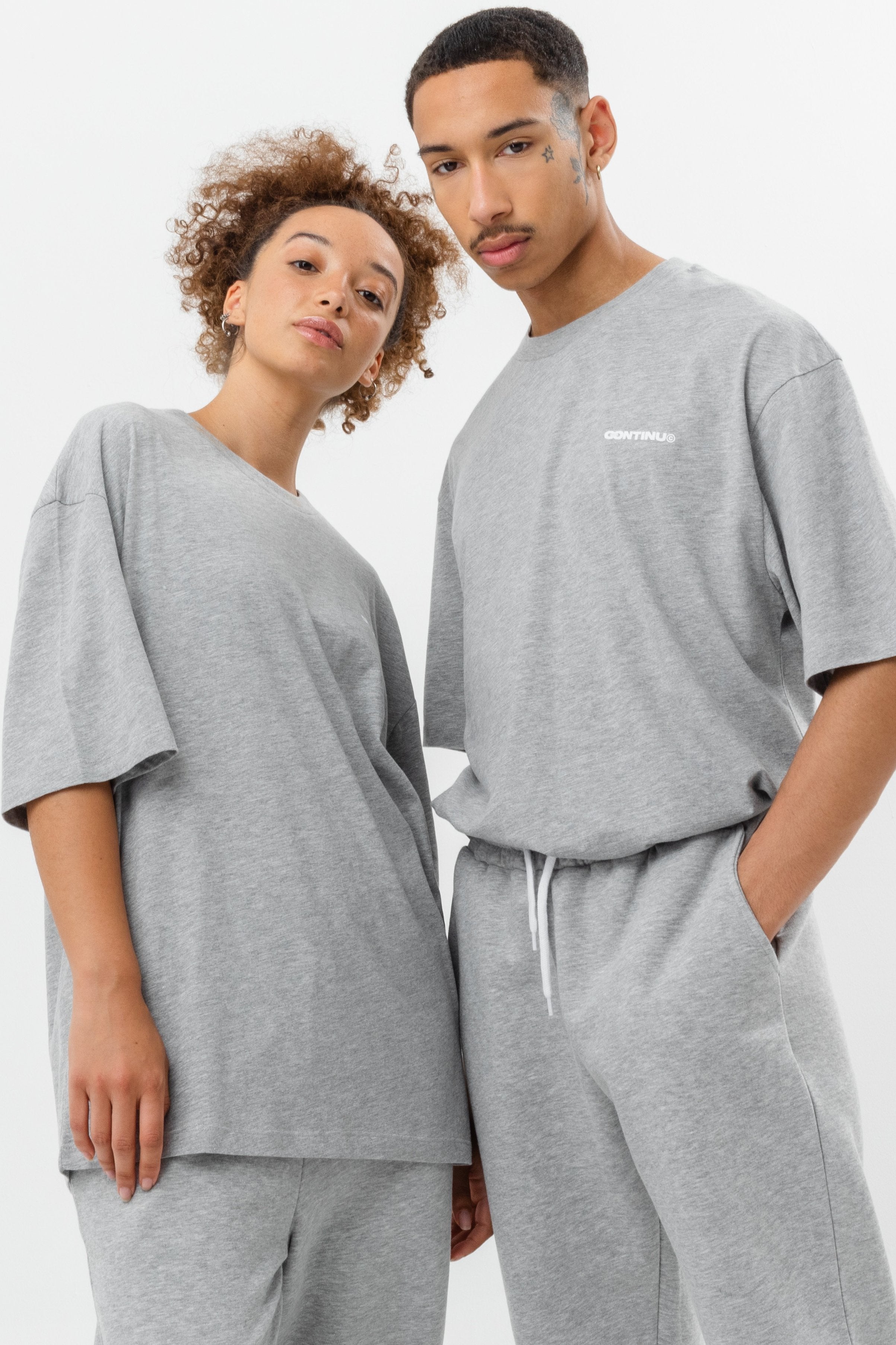 continu8 grey oversized t-shirt