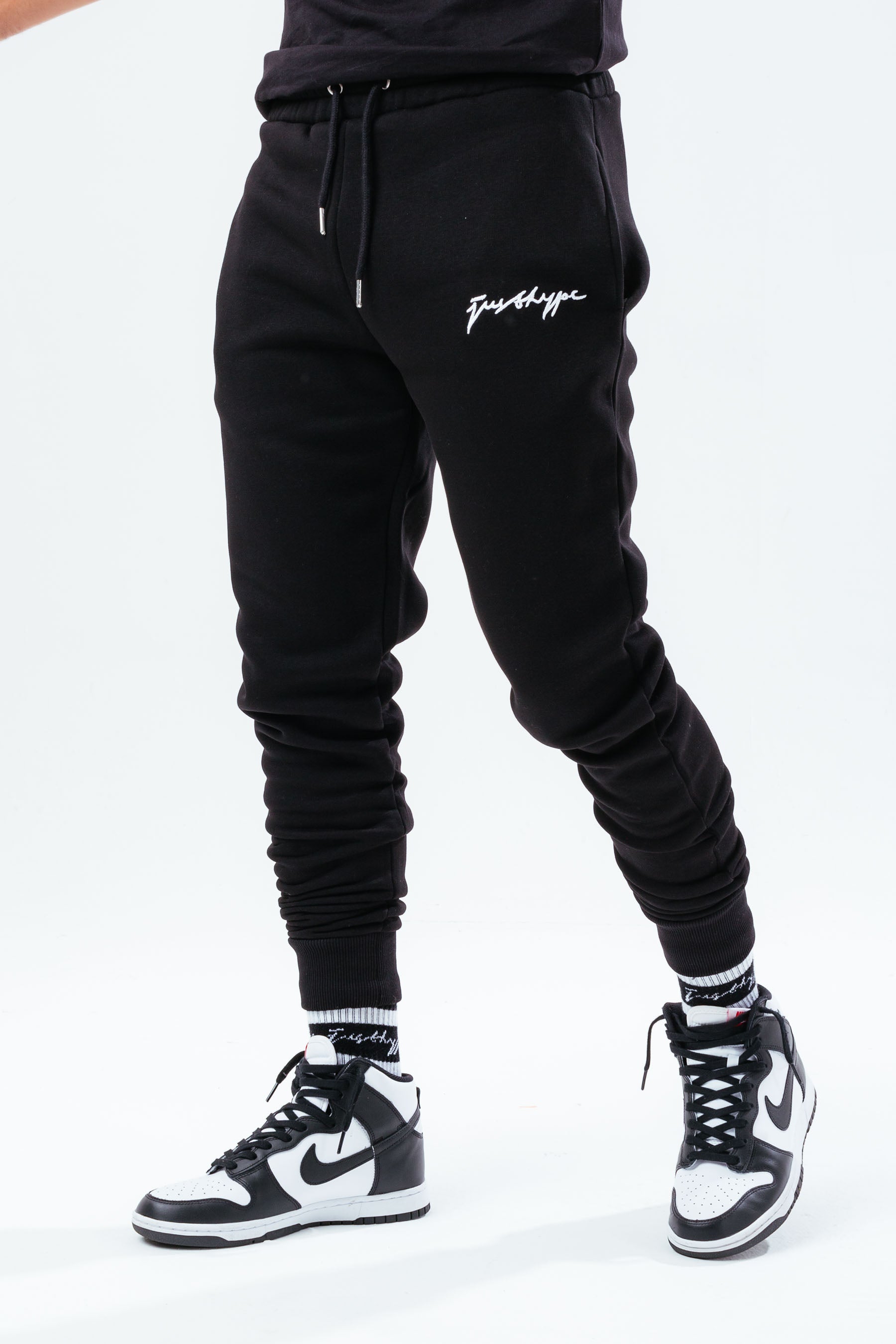 hype black scribble men’s joggers