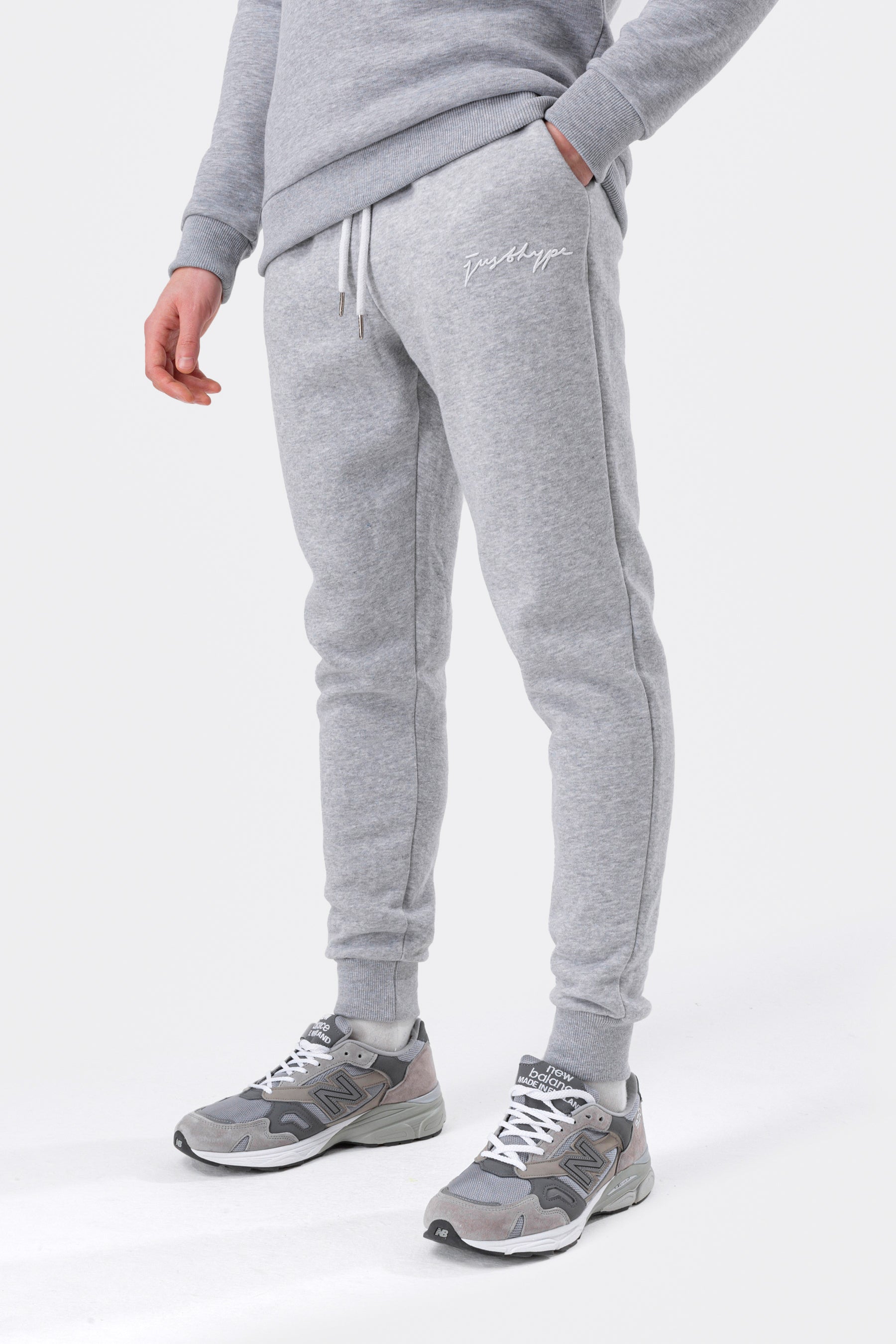 hype grey marl scribble men’s joggers