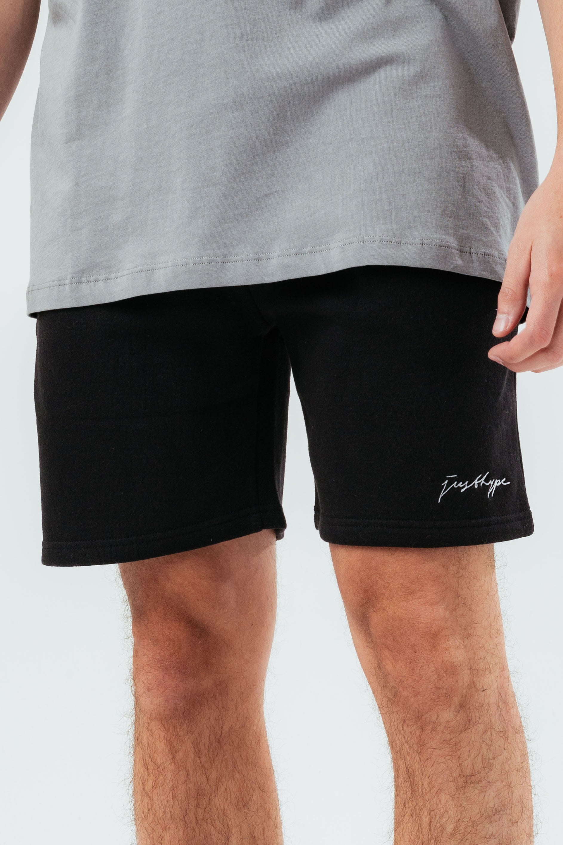 hype black scribble men’s shorts