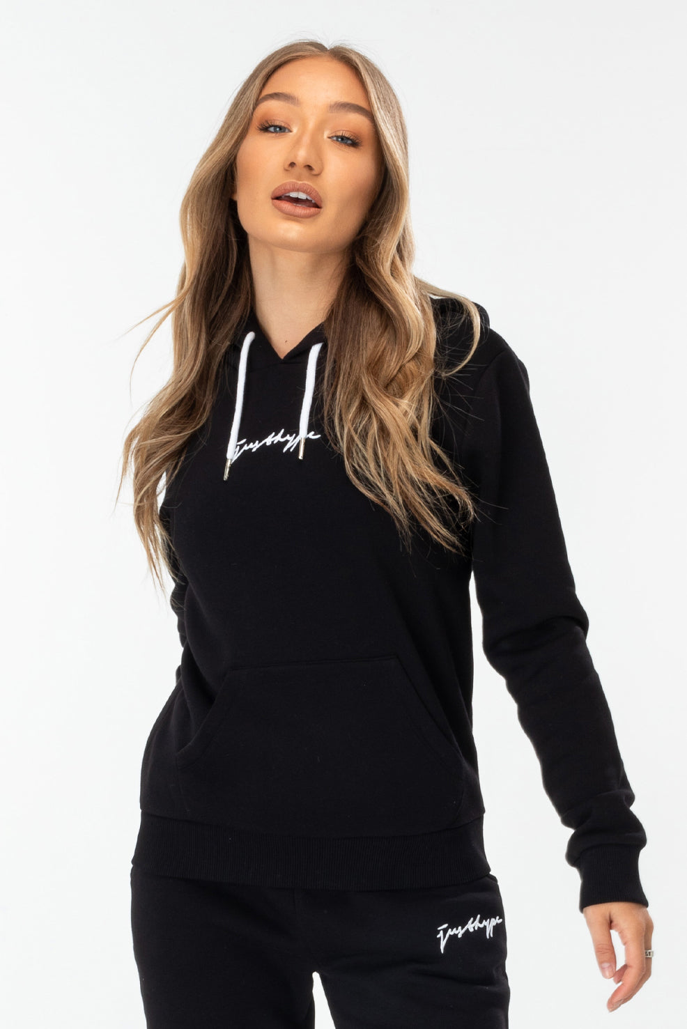 hype black scribble women’s hoodie