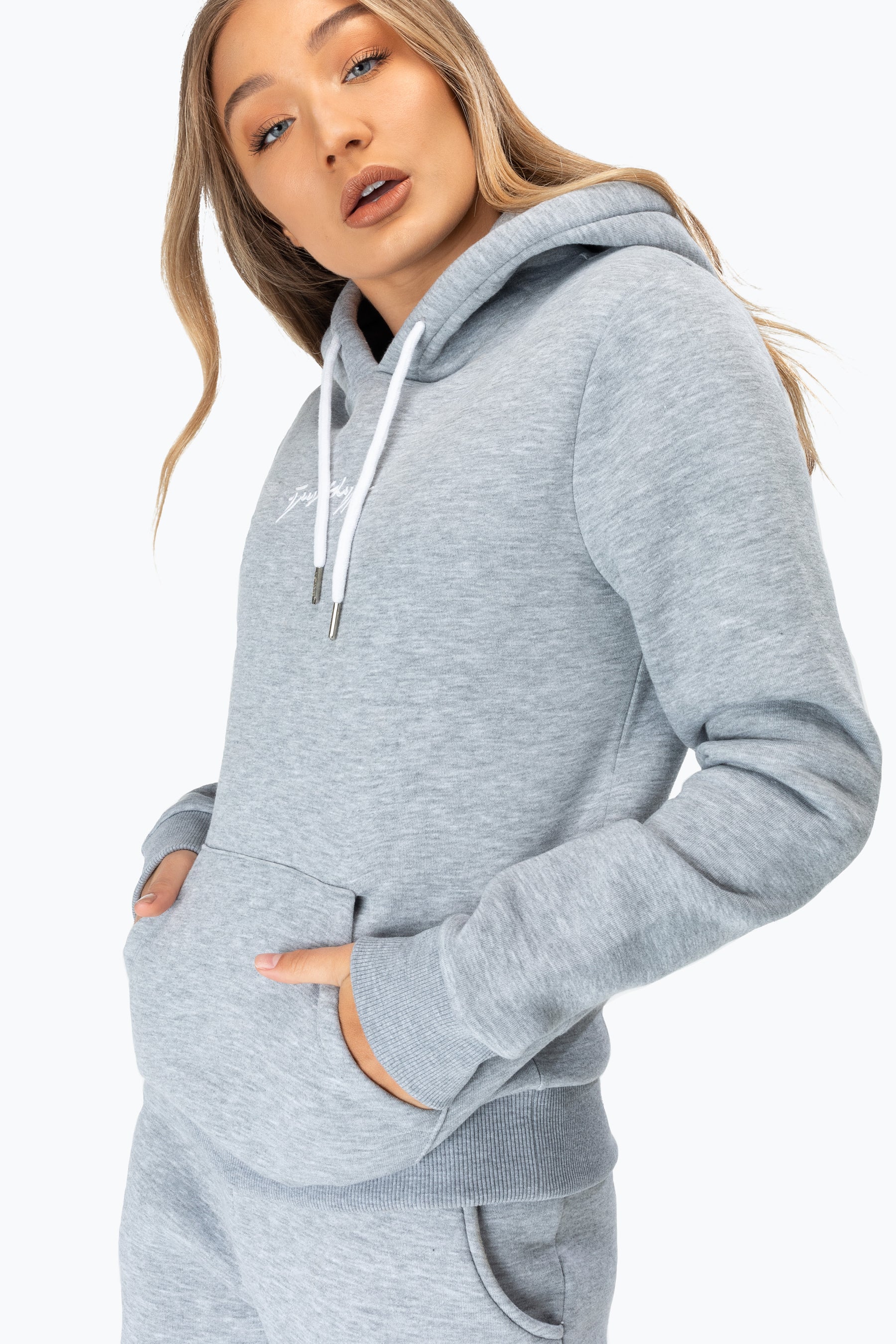 hype grey scribble women’s hoodie