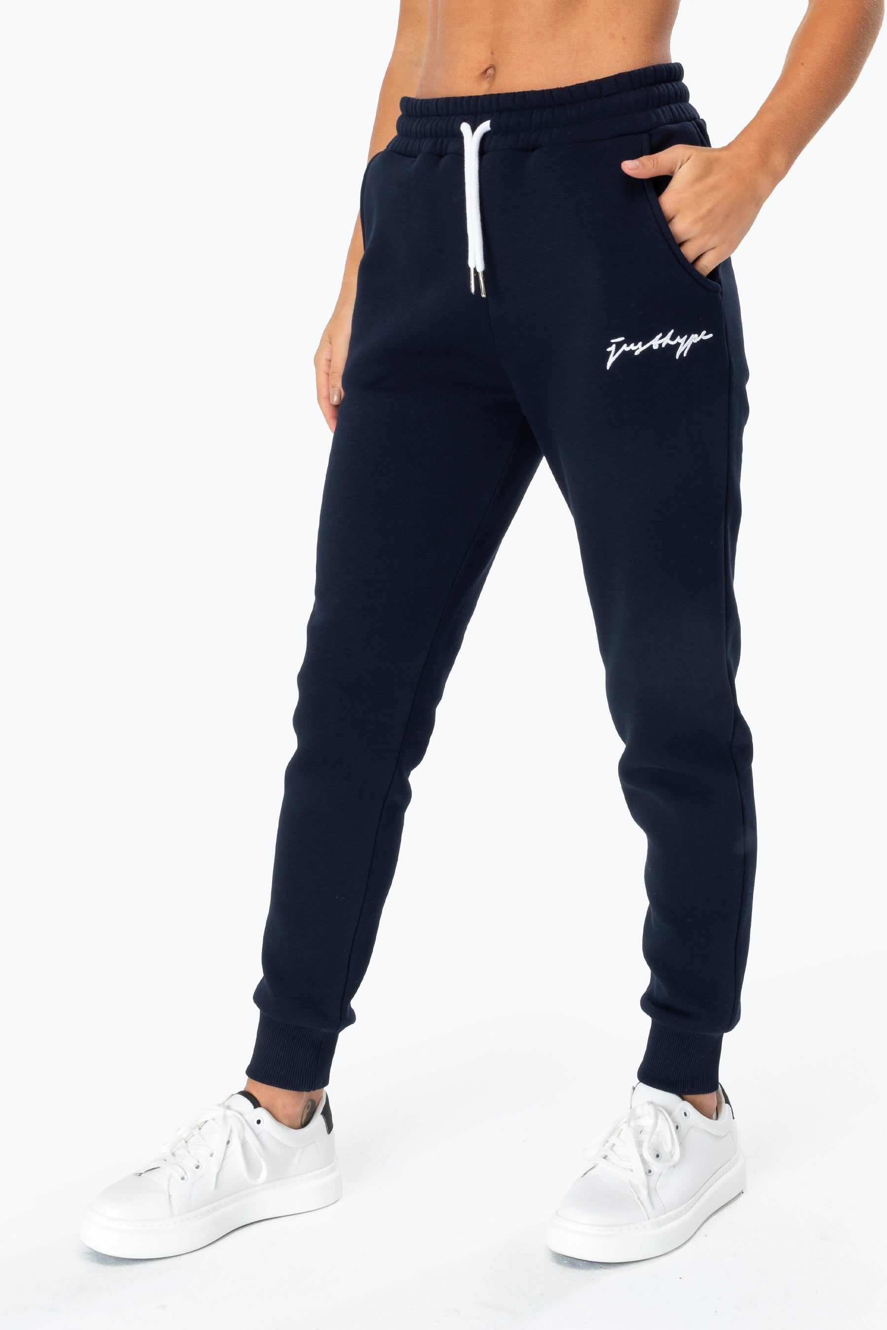 hype navy scribble women’s joggers