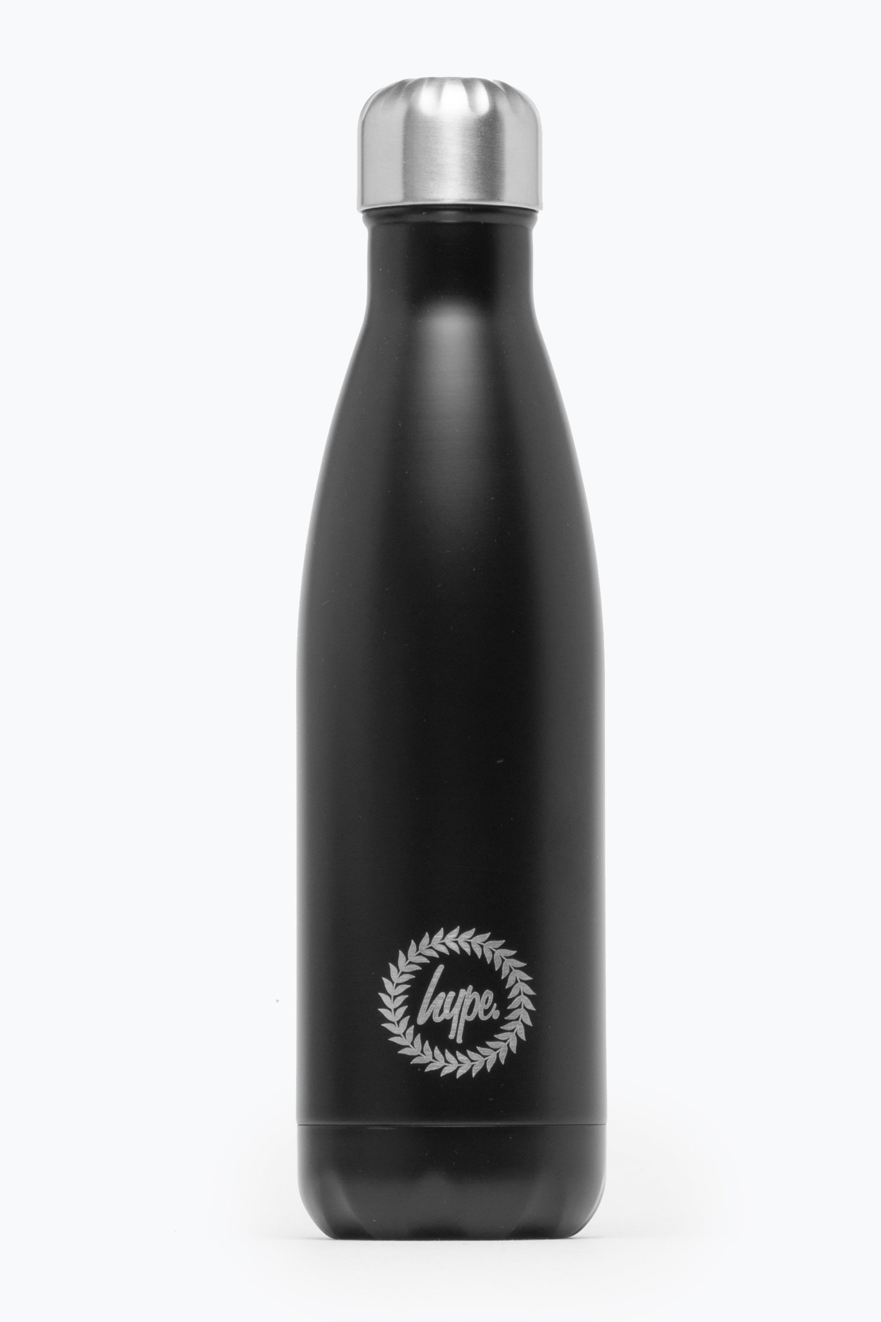 hype black metal water bottle - 750ml