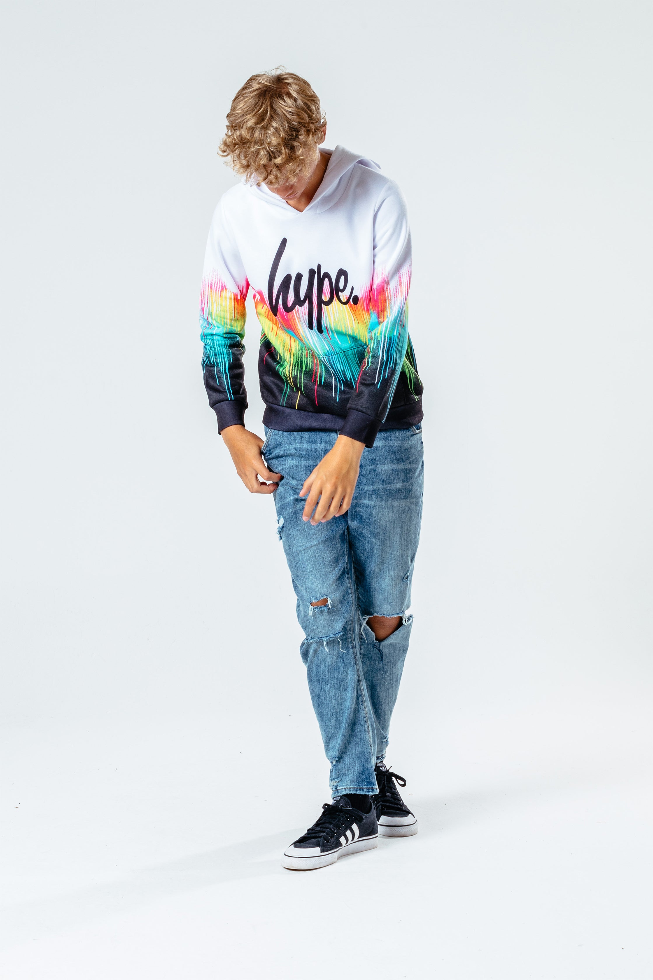 HYPE MULTI DRIP FADE KIDS PULLOVER HOODIE | Hype.