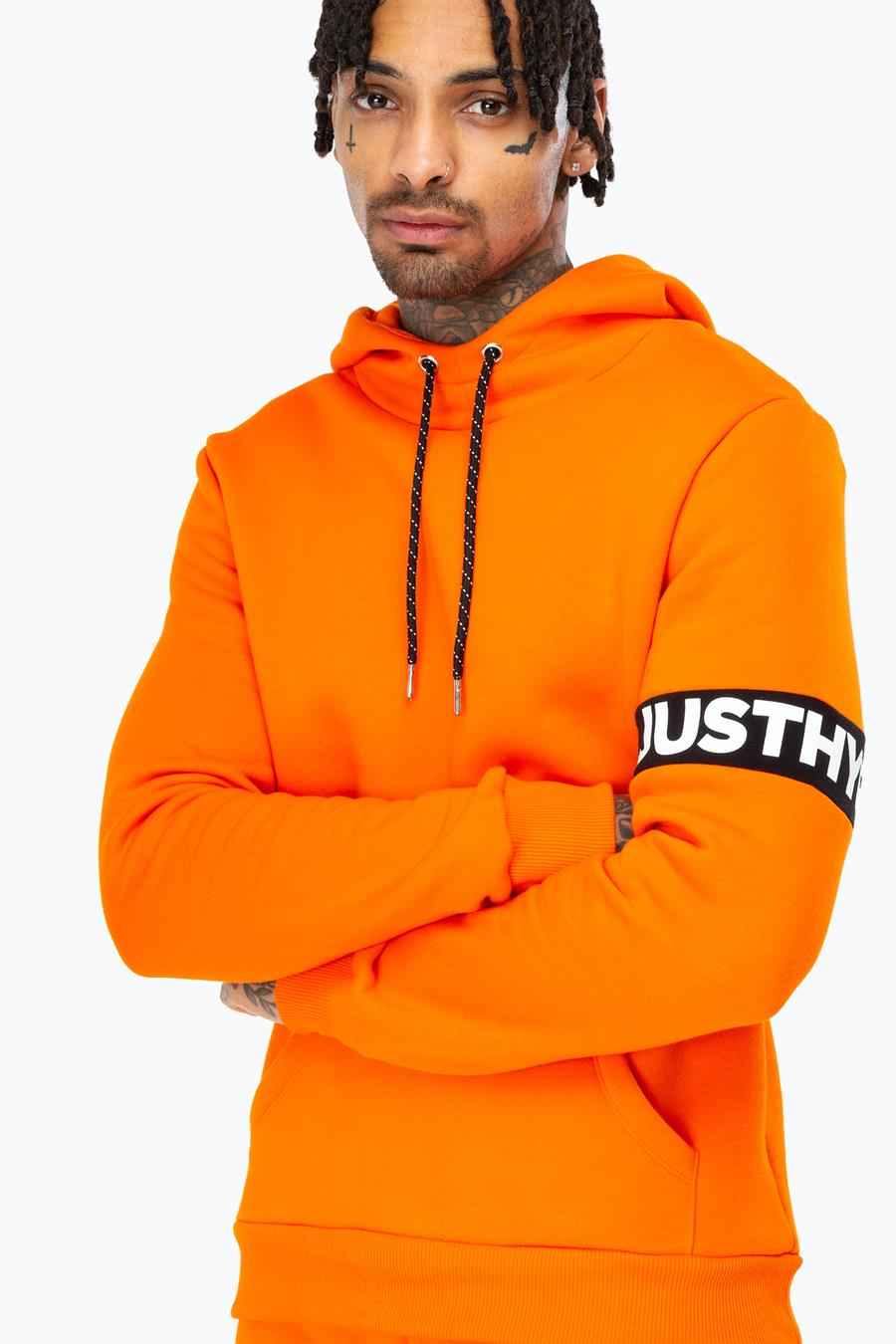 orange hoodie mens