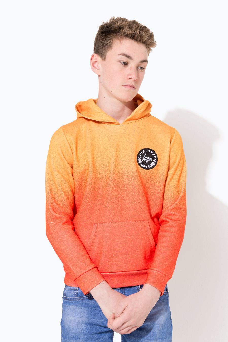 boys orange hoodie