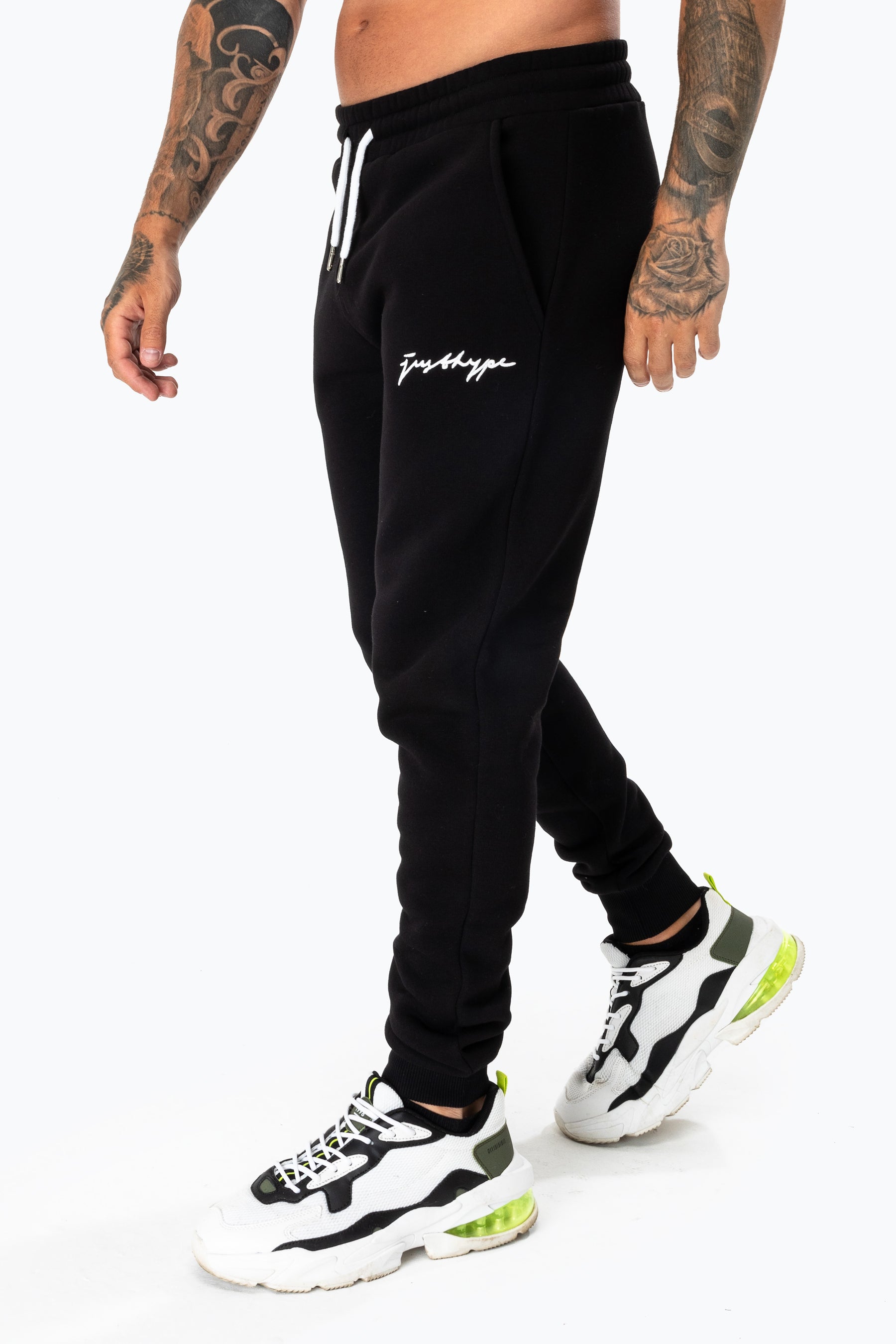 HYPE BLACK SCRIBBLE LOGO MEN'S JOGGERS