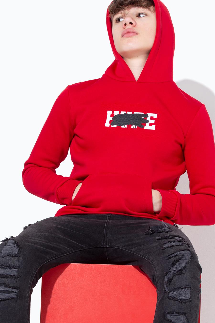 red hype hoodie