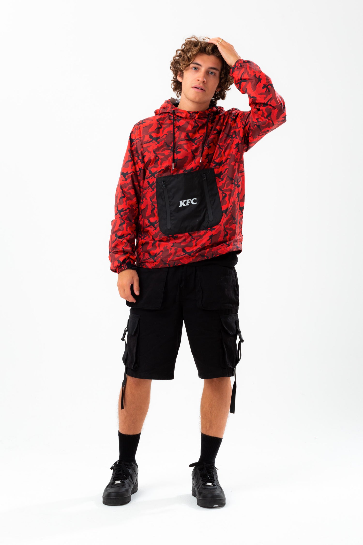 HYPE X KFC RED CAMOUFLAGE LIGHTWEIGHT ADULT JACKET