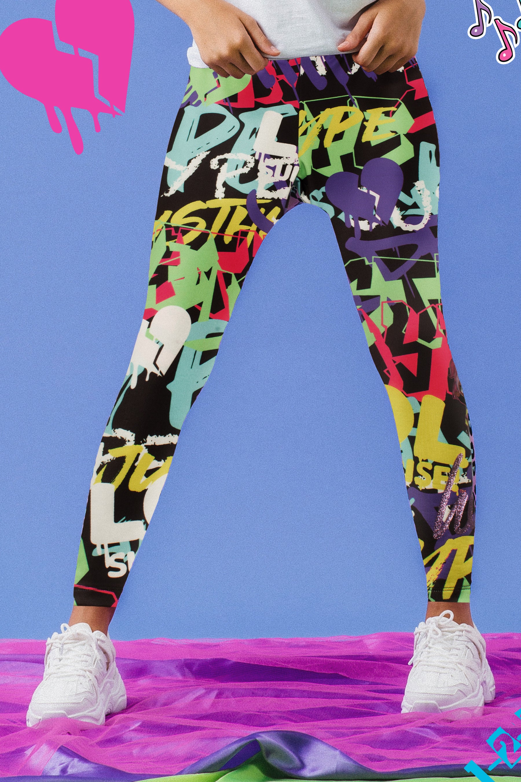 hype x l.o.l. v.r.q.t girls leggings