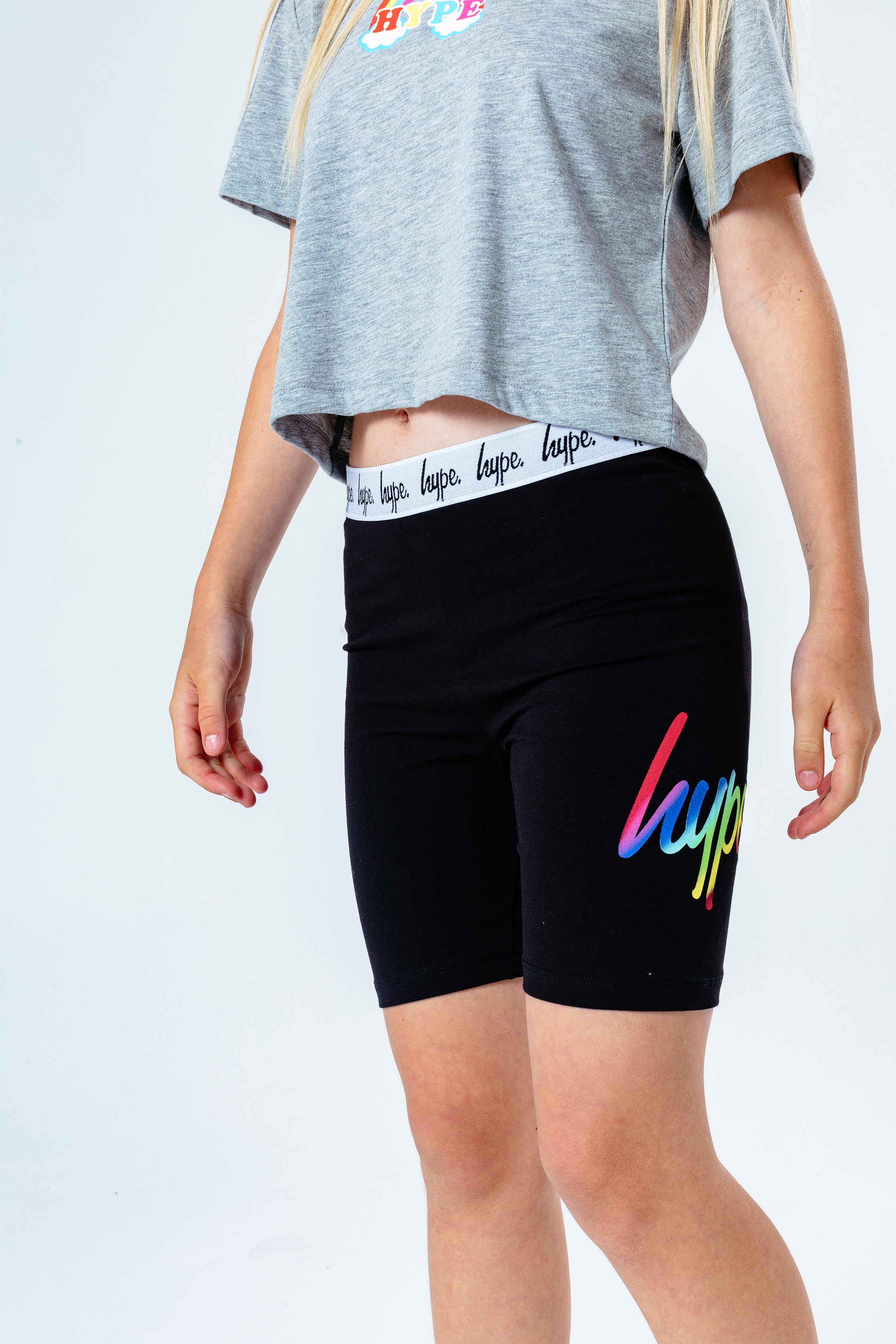 rainbow cycling shorts