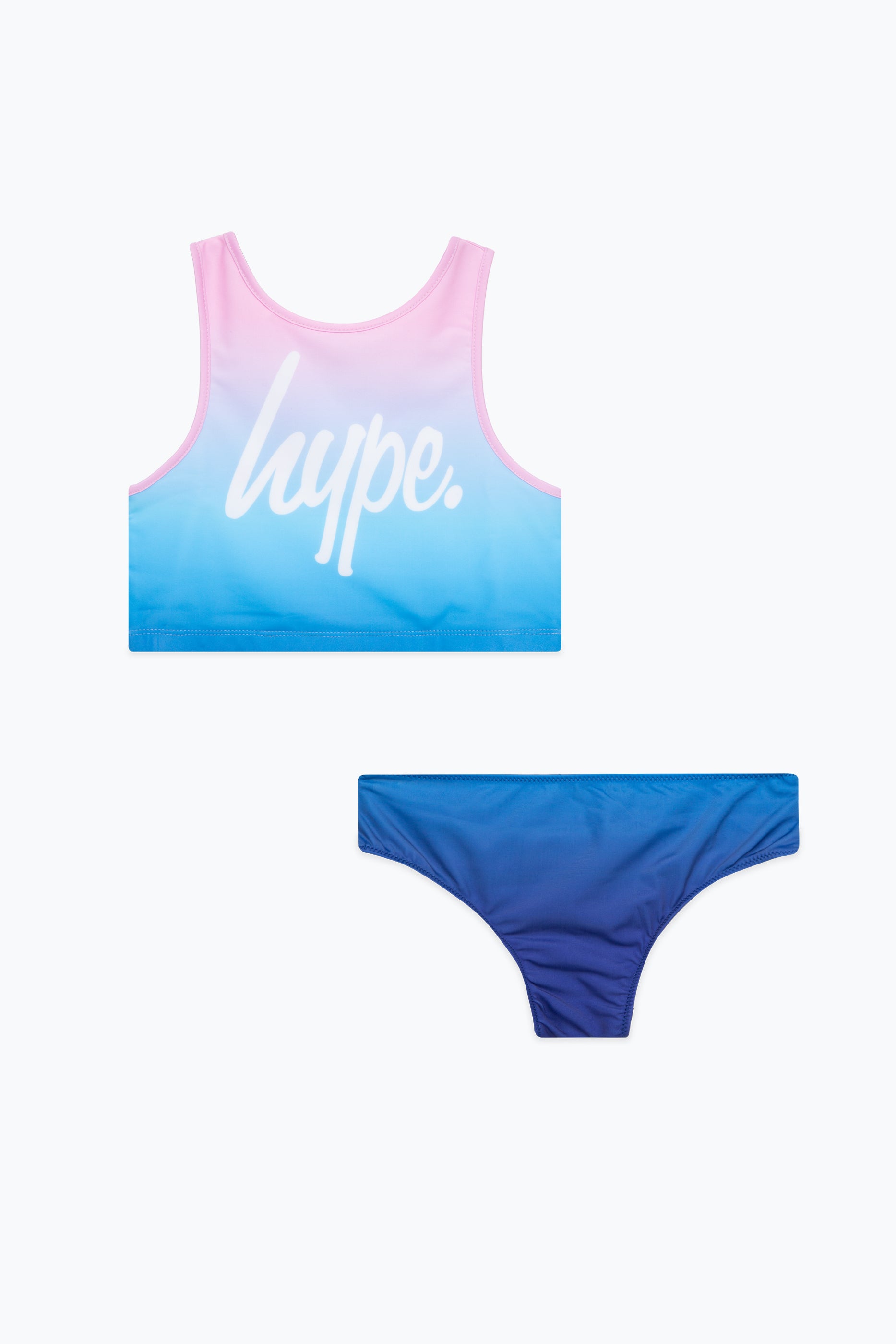 hype girls pink to blue fade script 2 piece