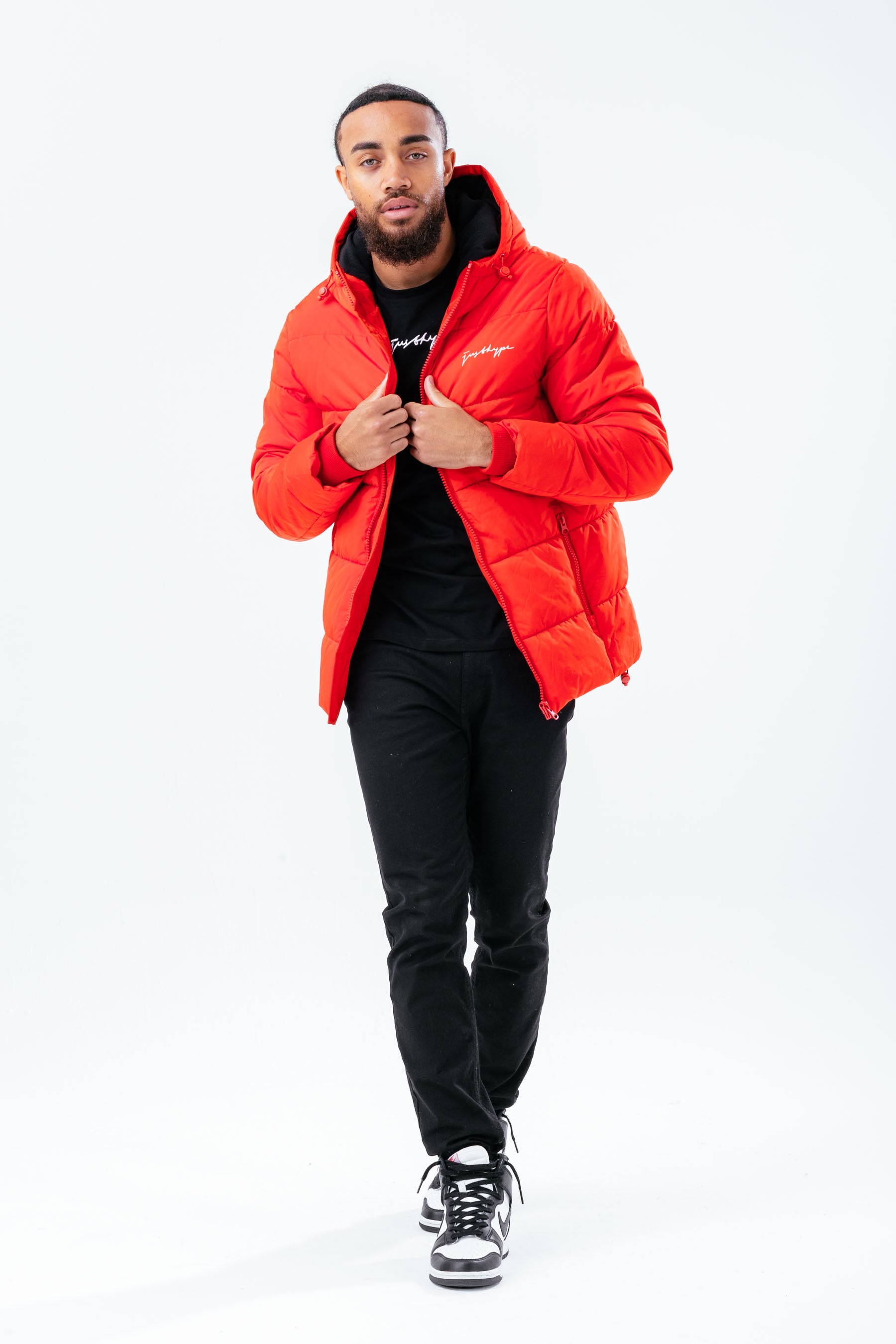 HYPE RED LUXE PADDED MEN'S JACKET | Hype.