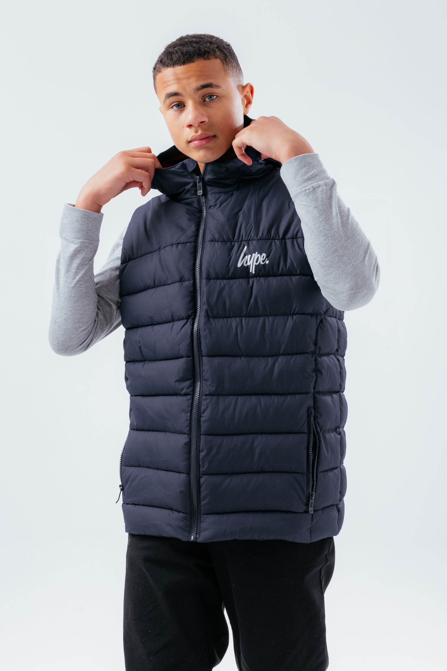 hype navy boys gilet