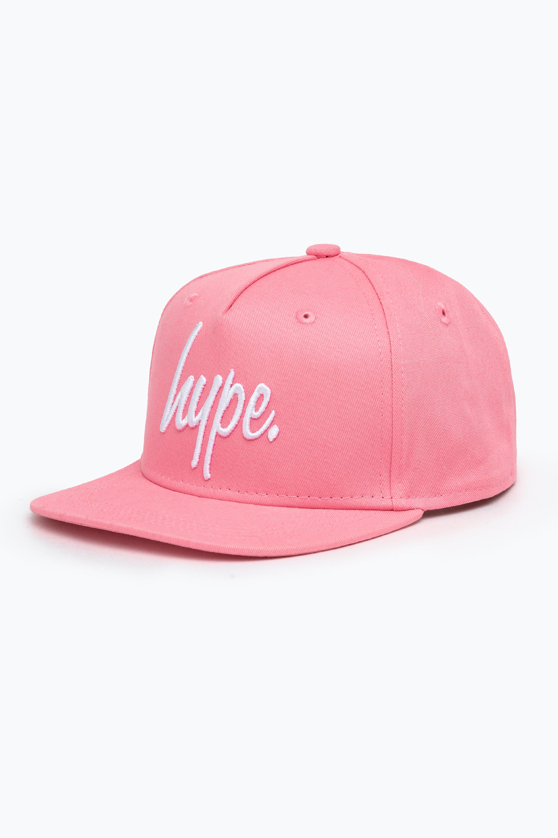 hype unisex pink script kids snapback