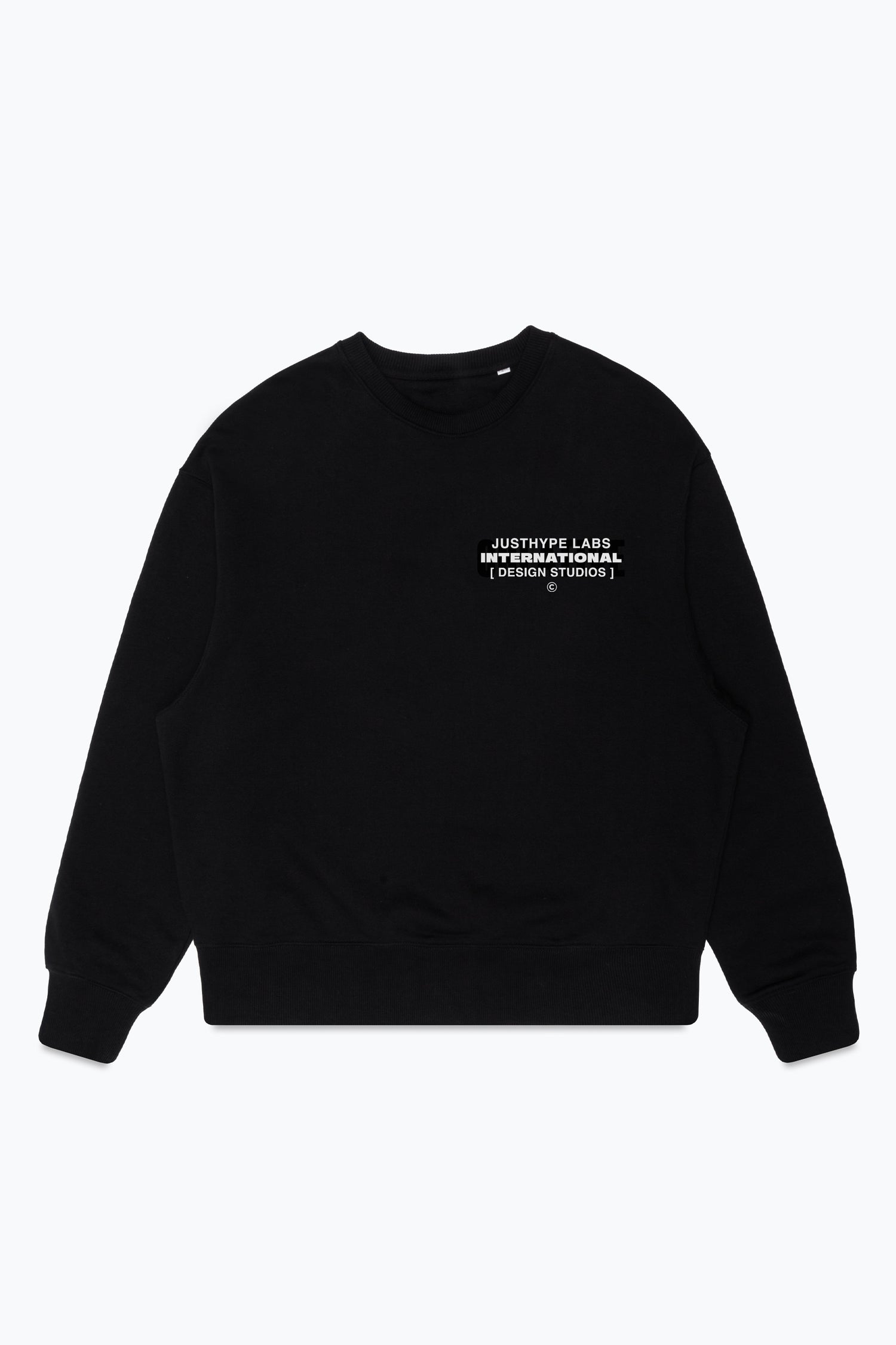 HYPE MENS BLACK JUSTHYPE INTERNATIONAL CREW NECK | Hype.