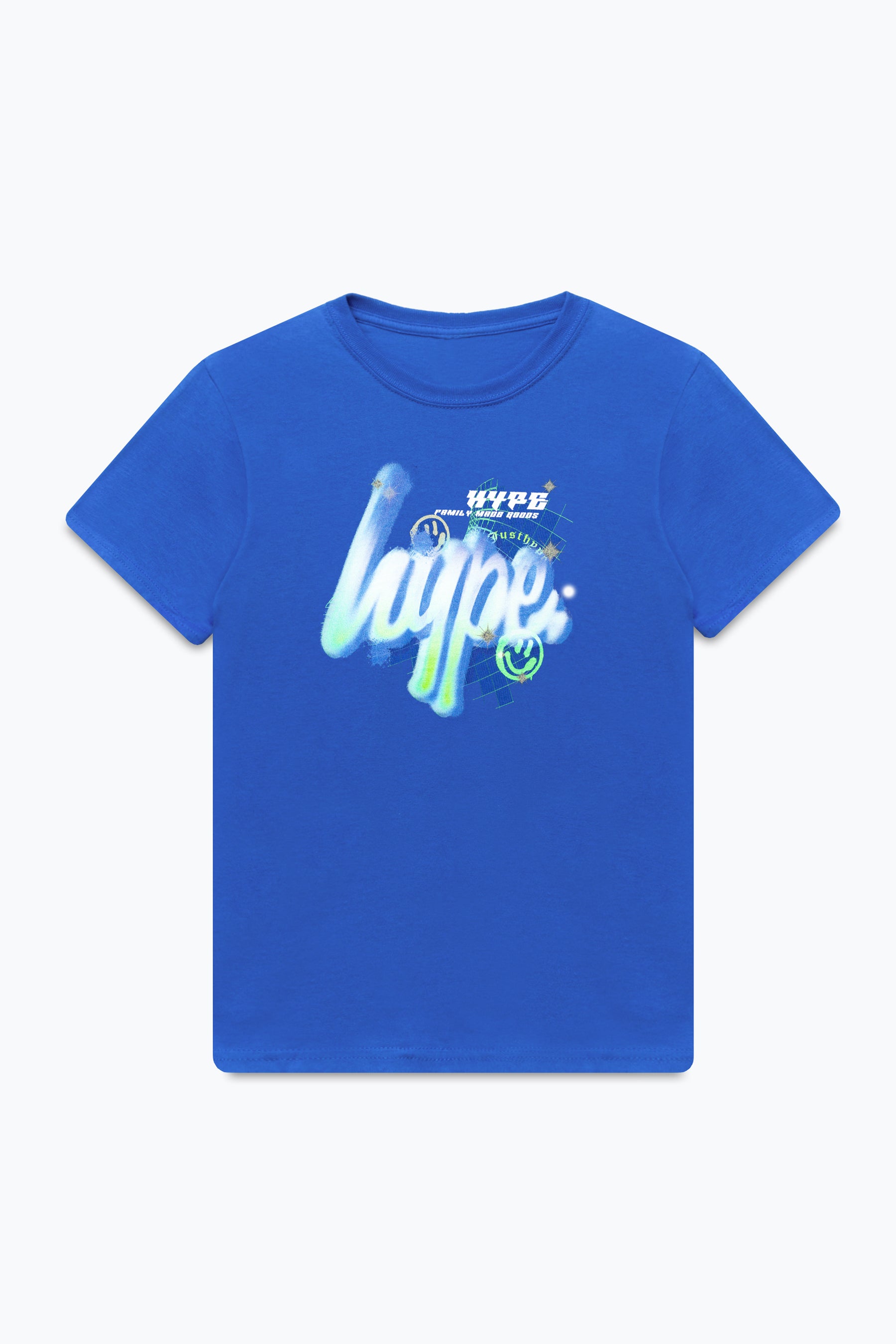 hype kids blue graffiti glow t-shirt