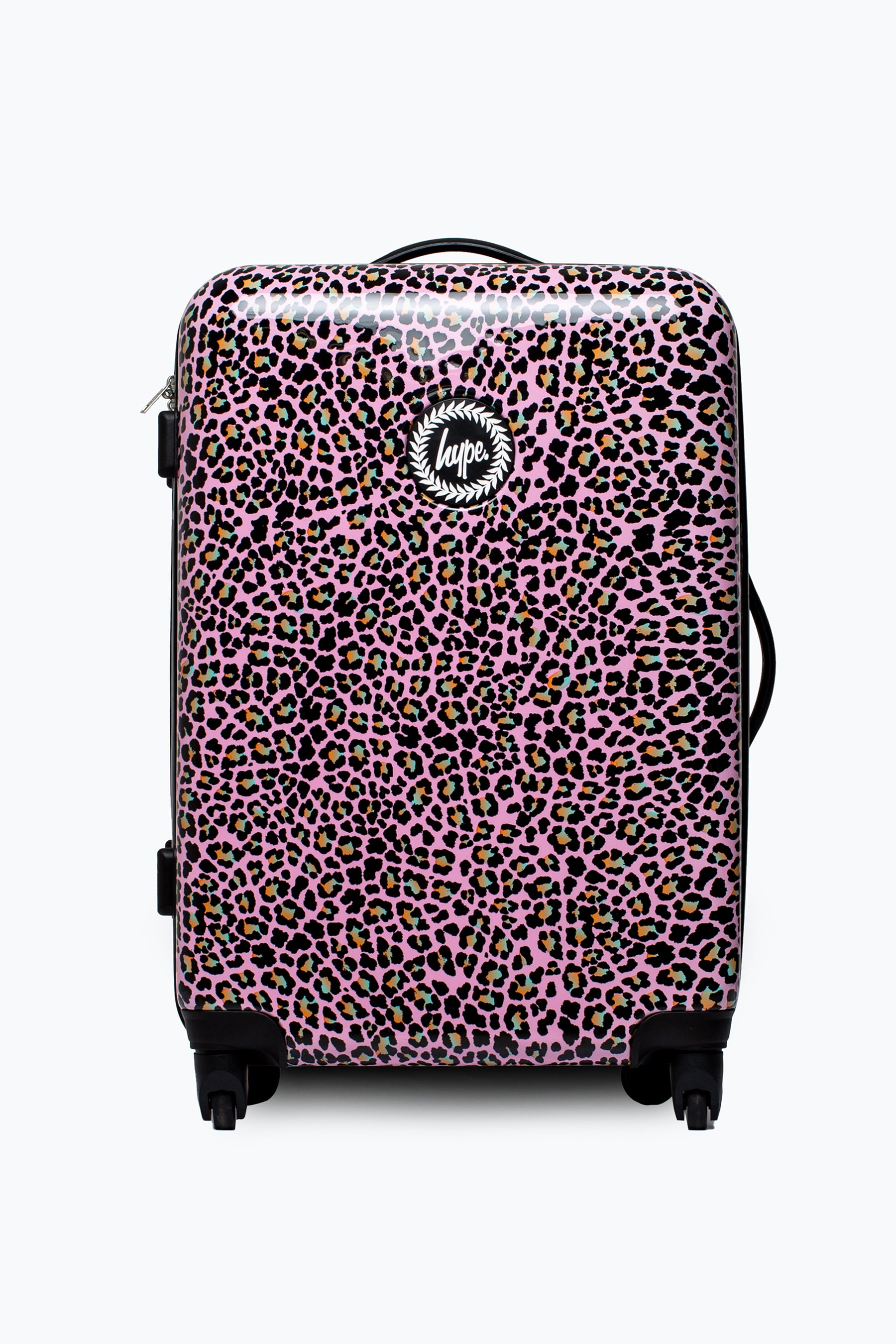 hype disco leopard medium suitcase