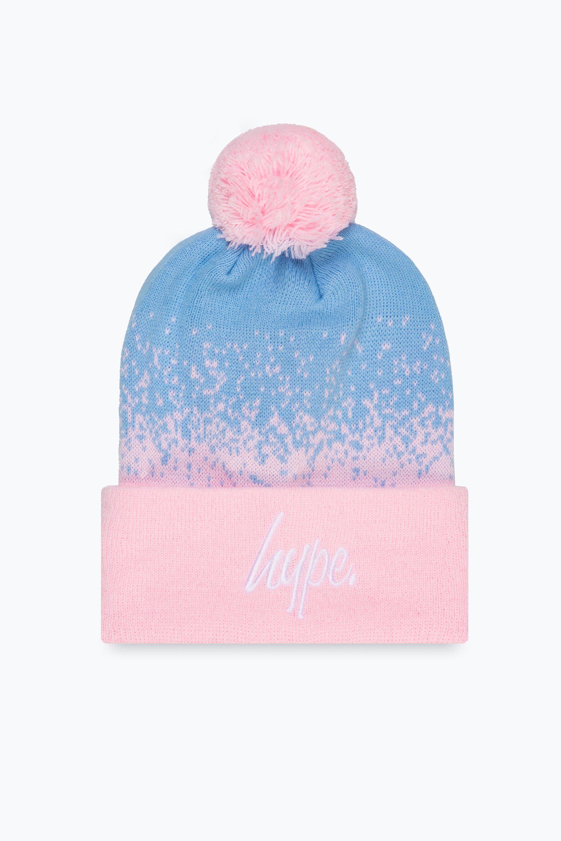 hype mint speckle fade knitted beanie