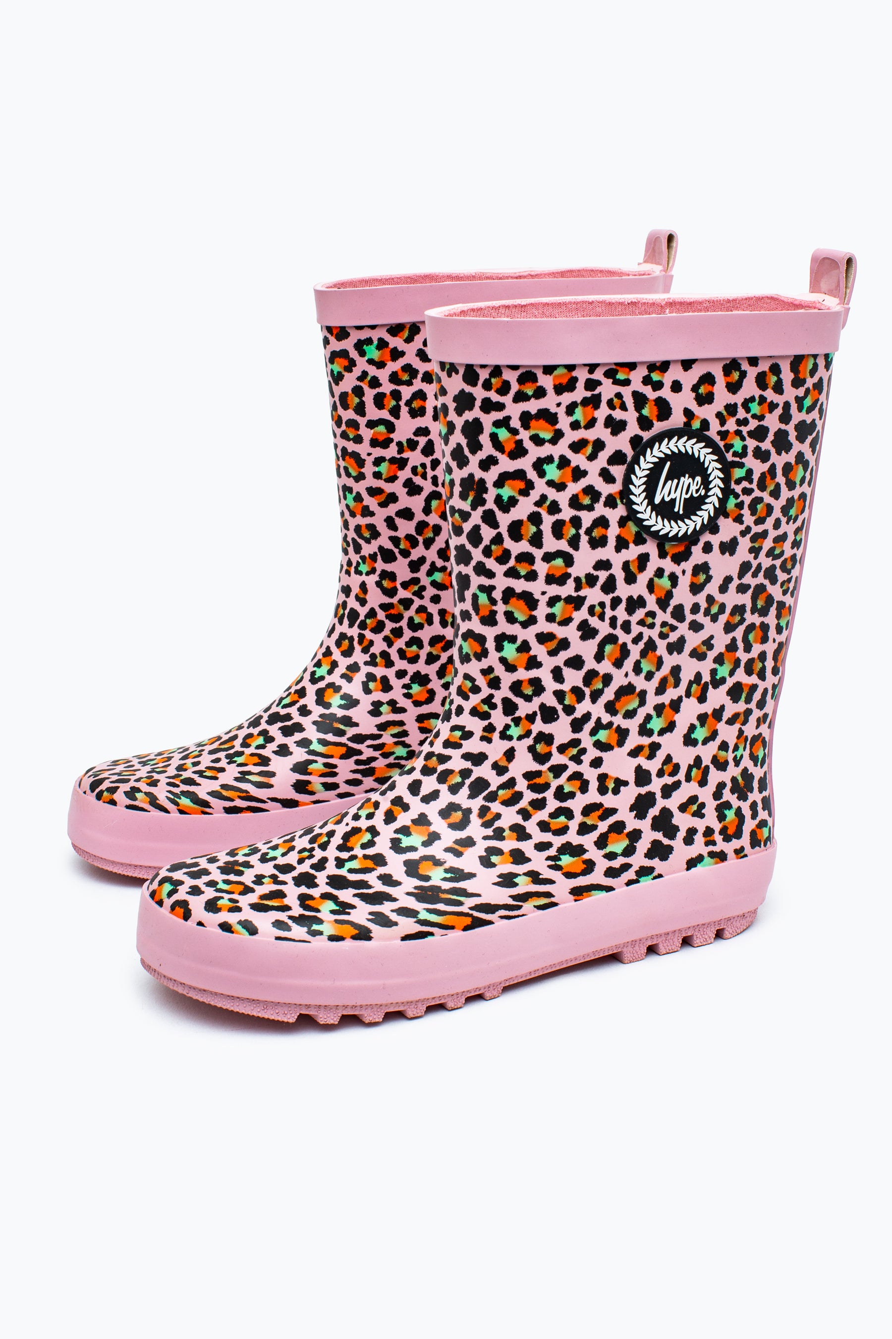 hype kids unisex disco leopard wellies