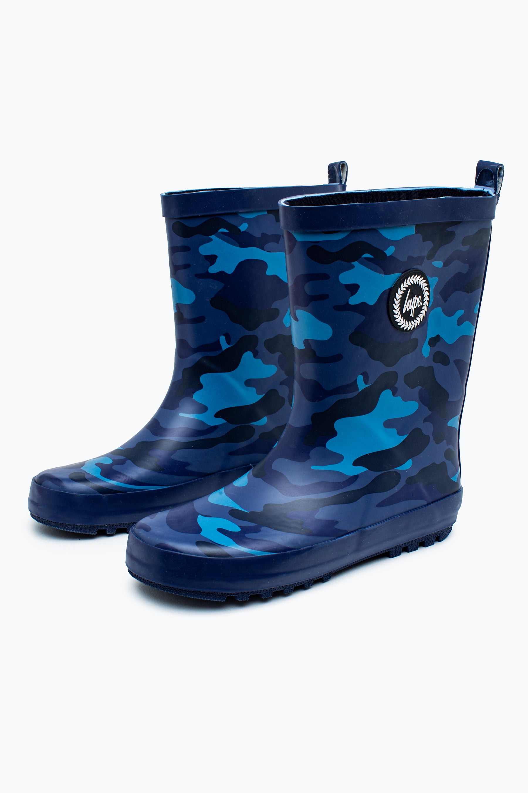 hype kids unisex navy camo wellies