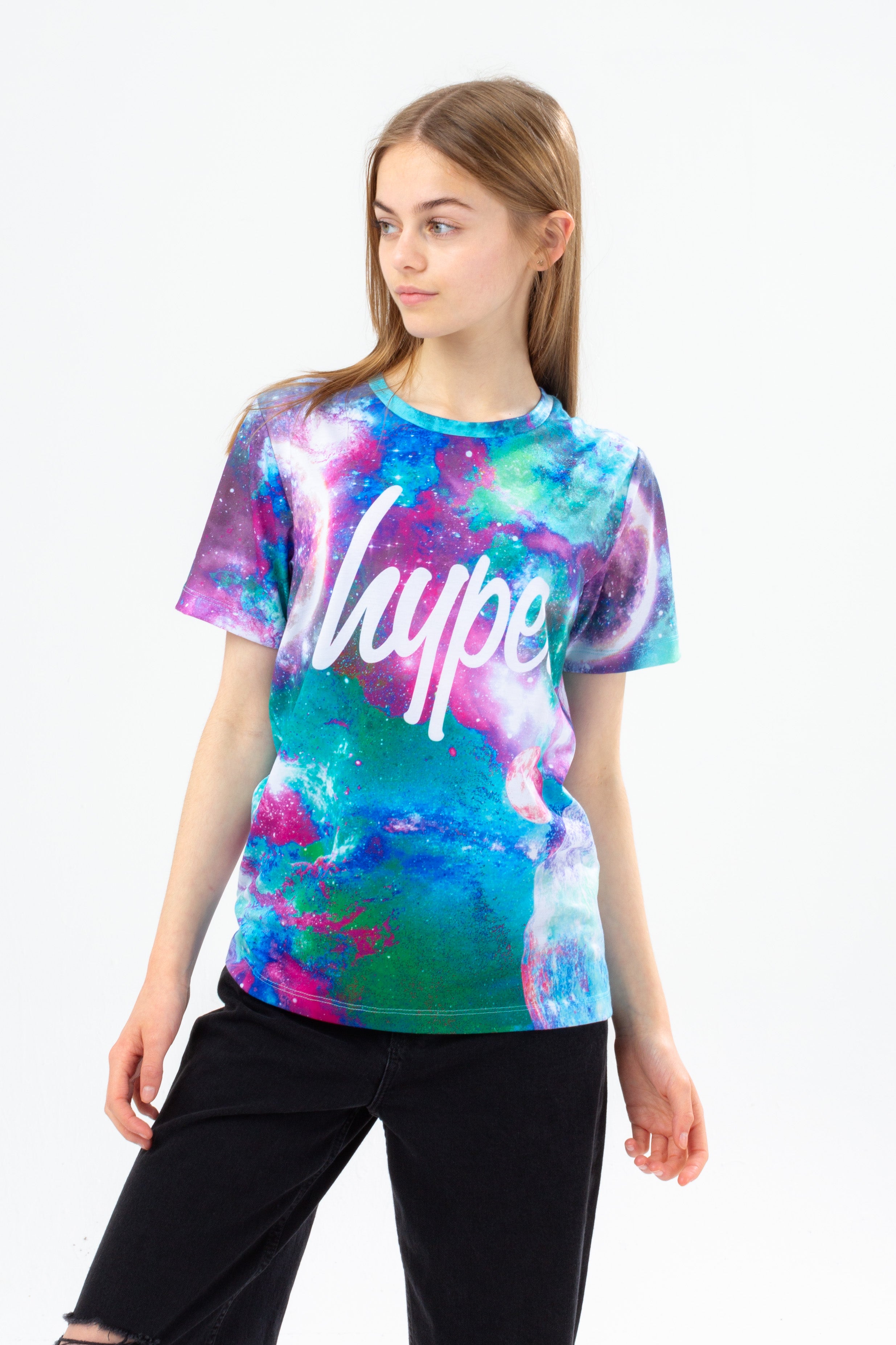 hype girls tiny pastel moons t-shirt