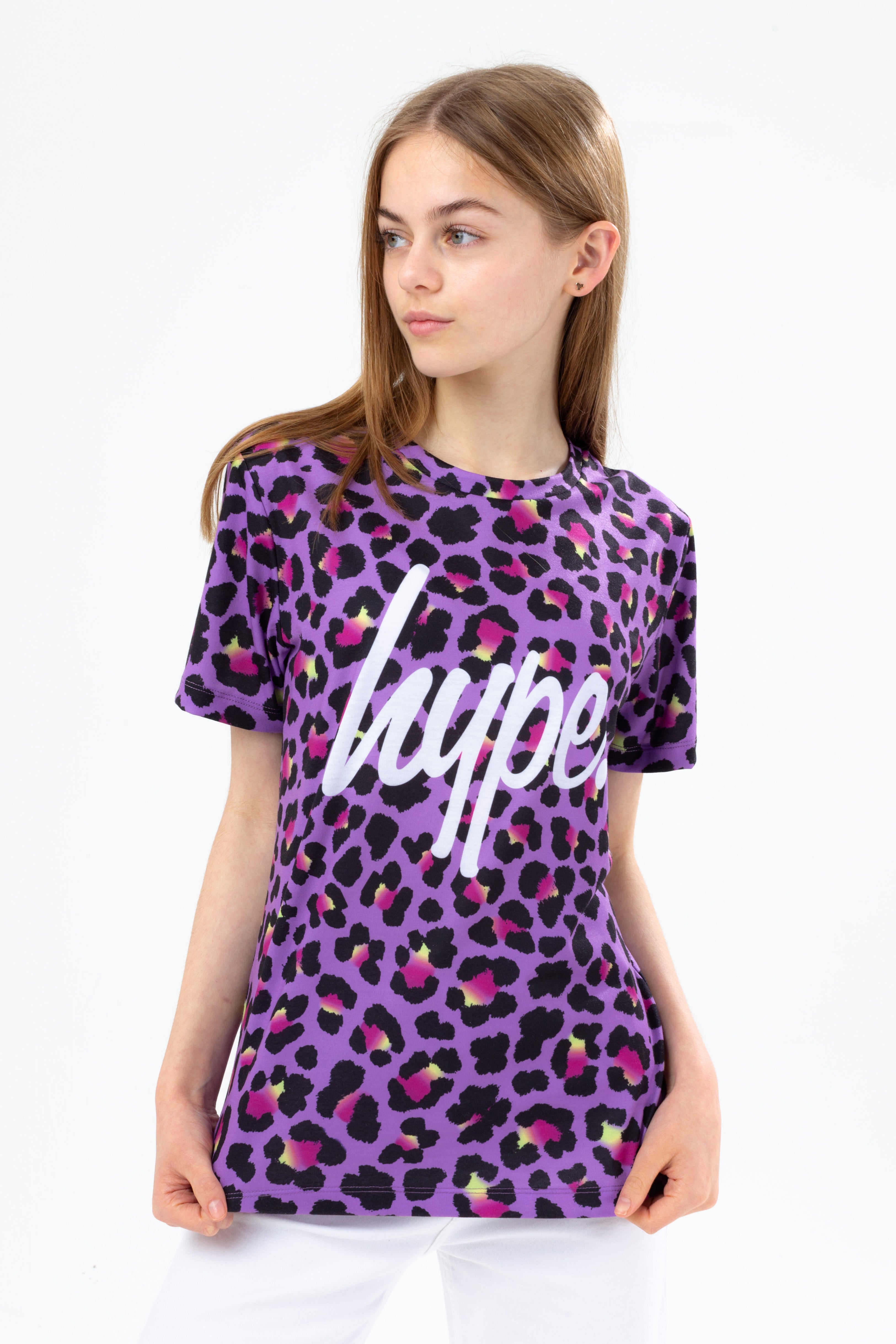 hype girls funk leopard t-shirt