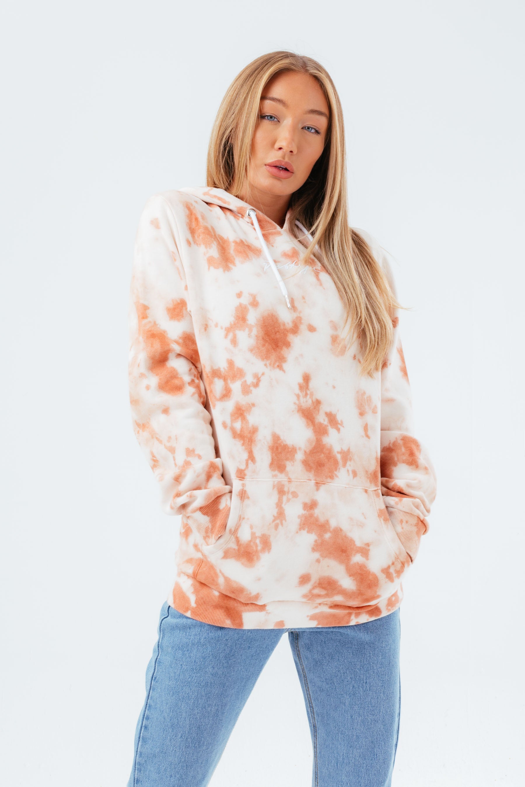 hype sand tie dye scribble women’s hoodie