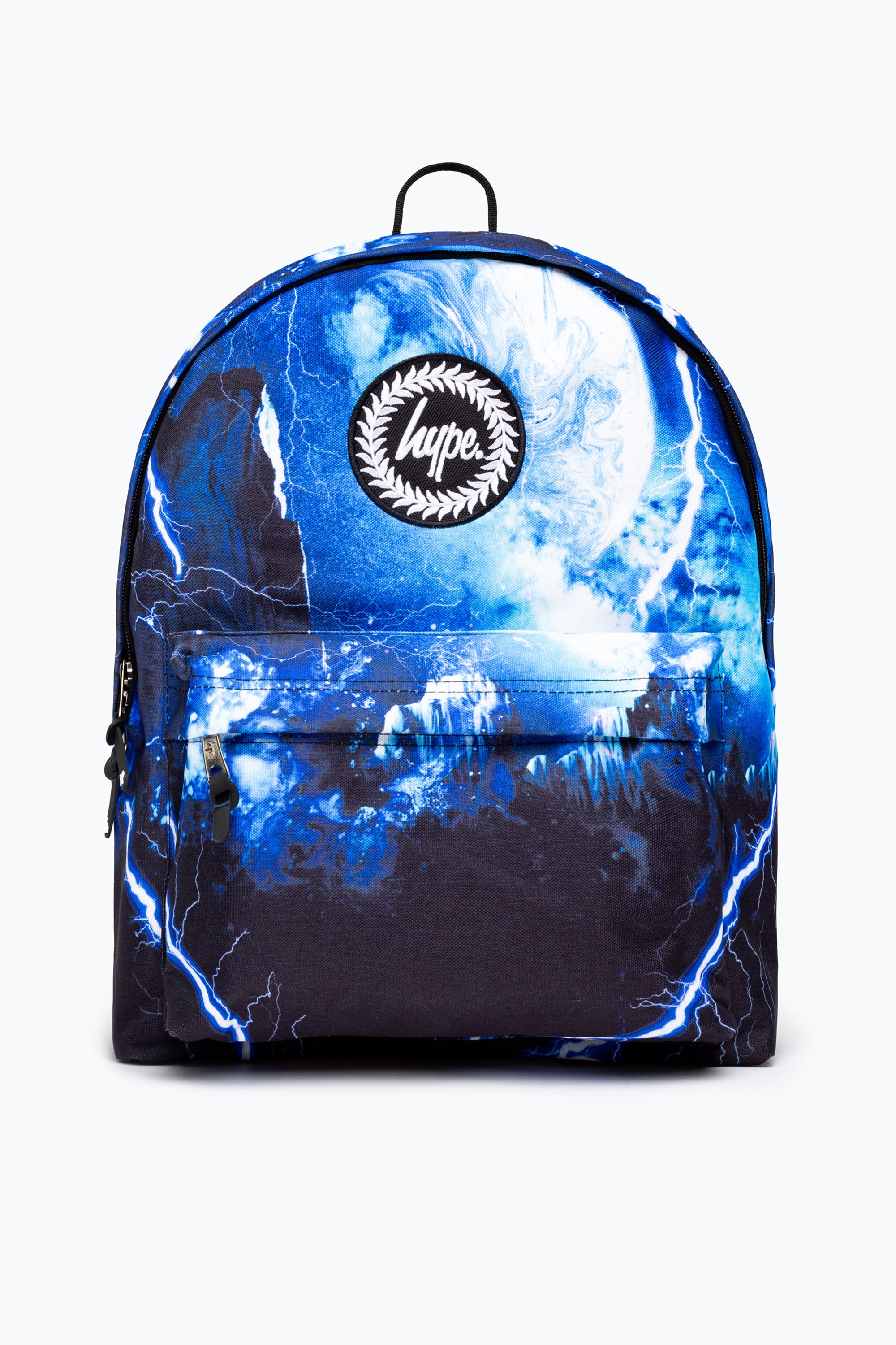 hype blue galaxy lightning backpack