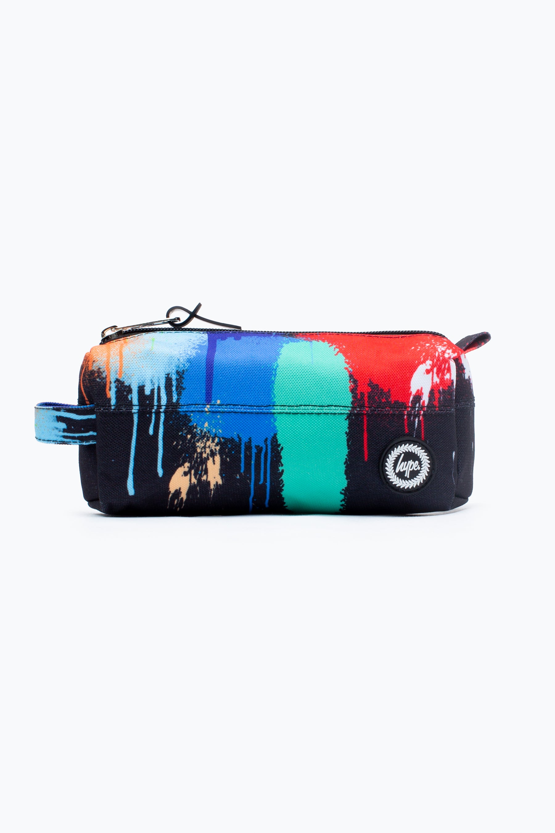 hype multi coloured graffiti drip pencil case
