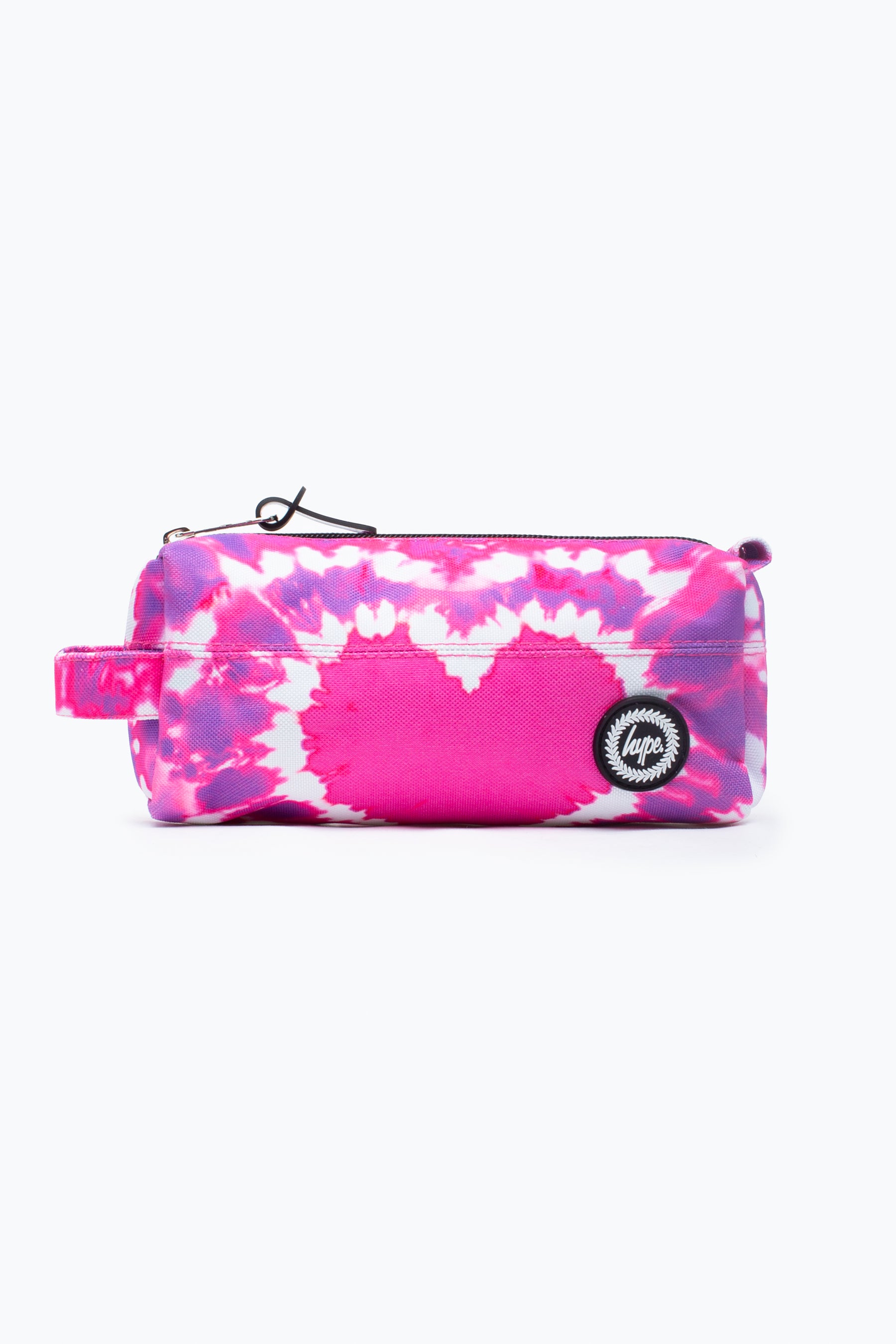 hype pink heart hippy tie dye pencil case