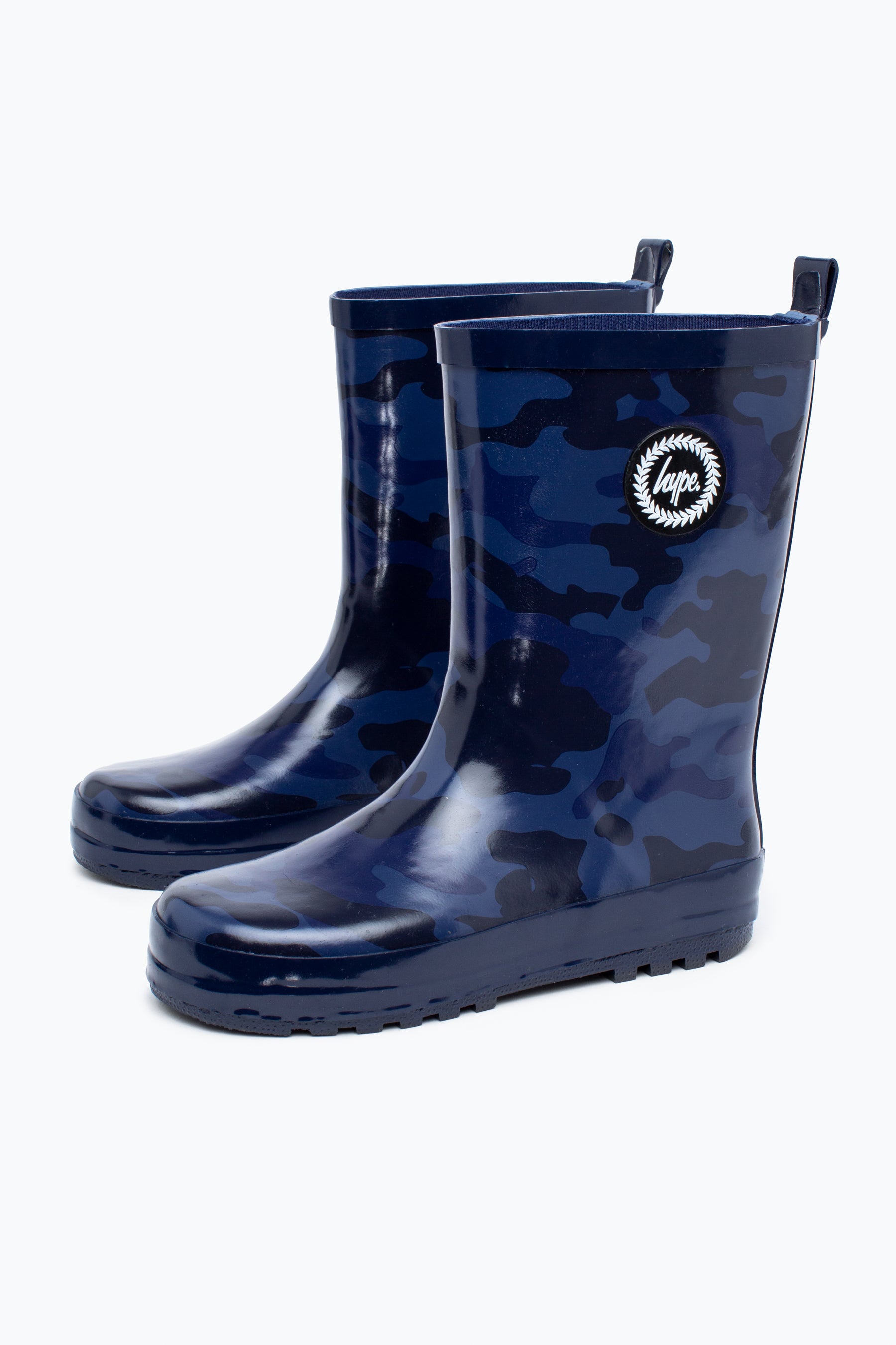 hype boys navy camo wellies