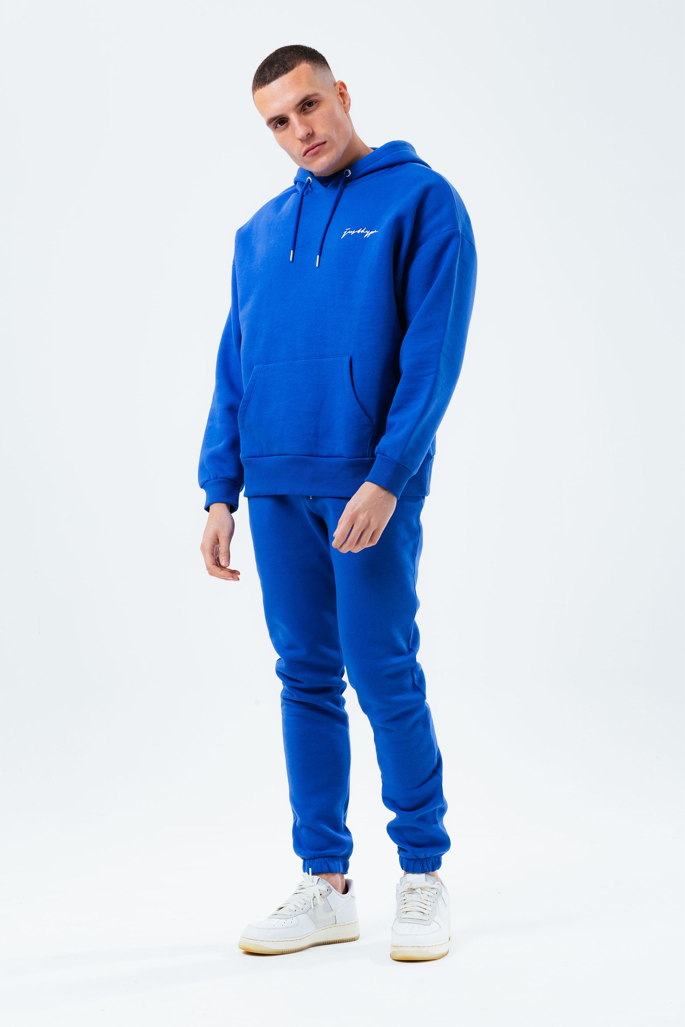 HYPE ROYAL BLUE MEN'S OVERSIZED PULLOVER HOODIE | Hype.