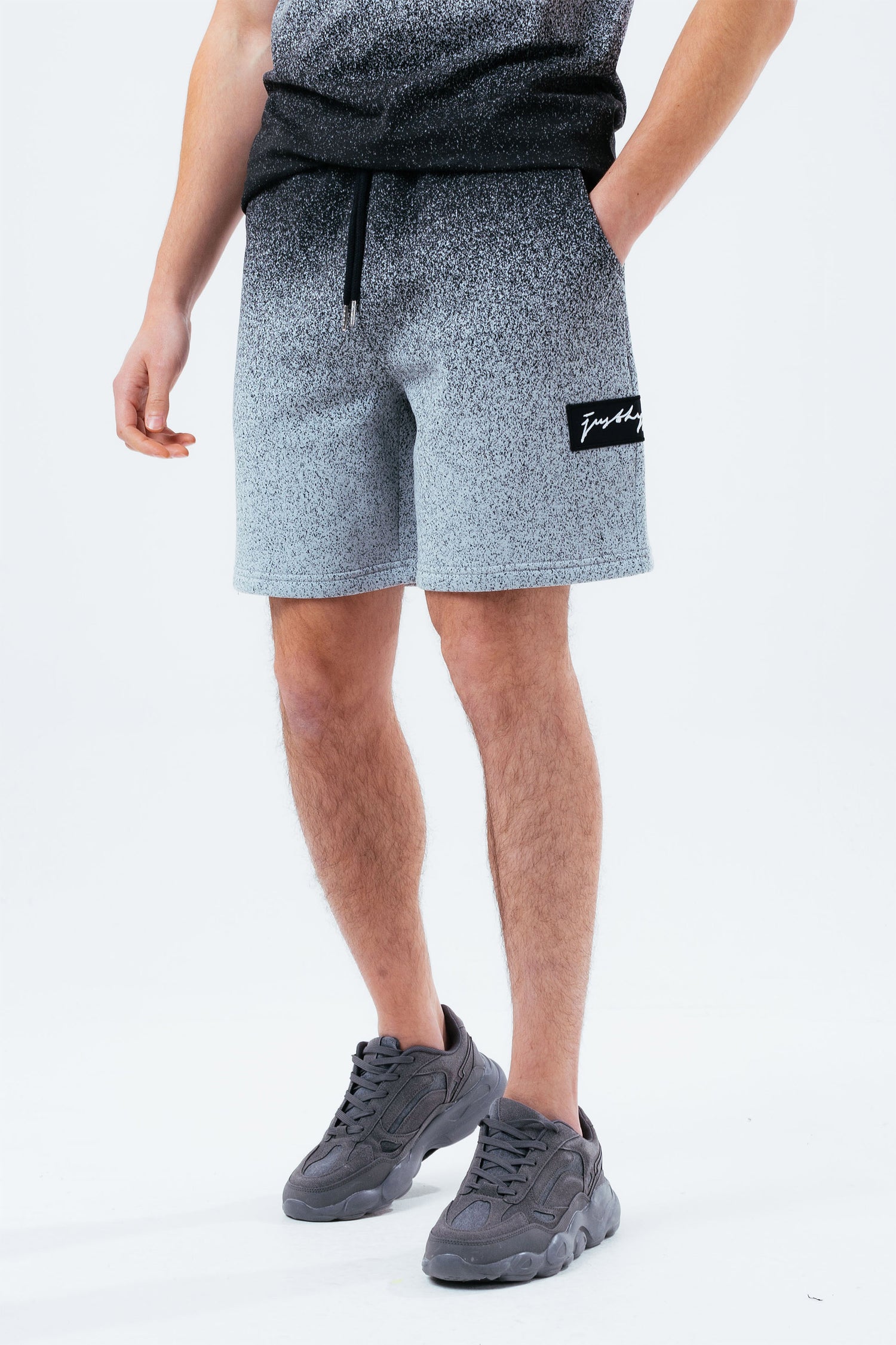 SLATE SPECKLE FADE MEN'S SHORTS | Hype.