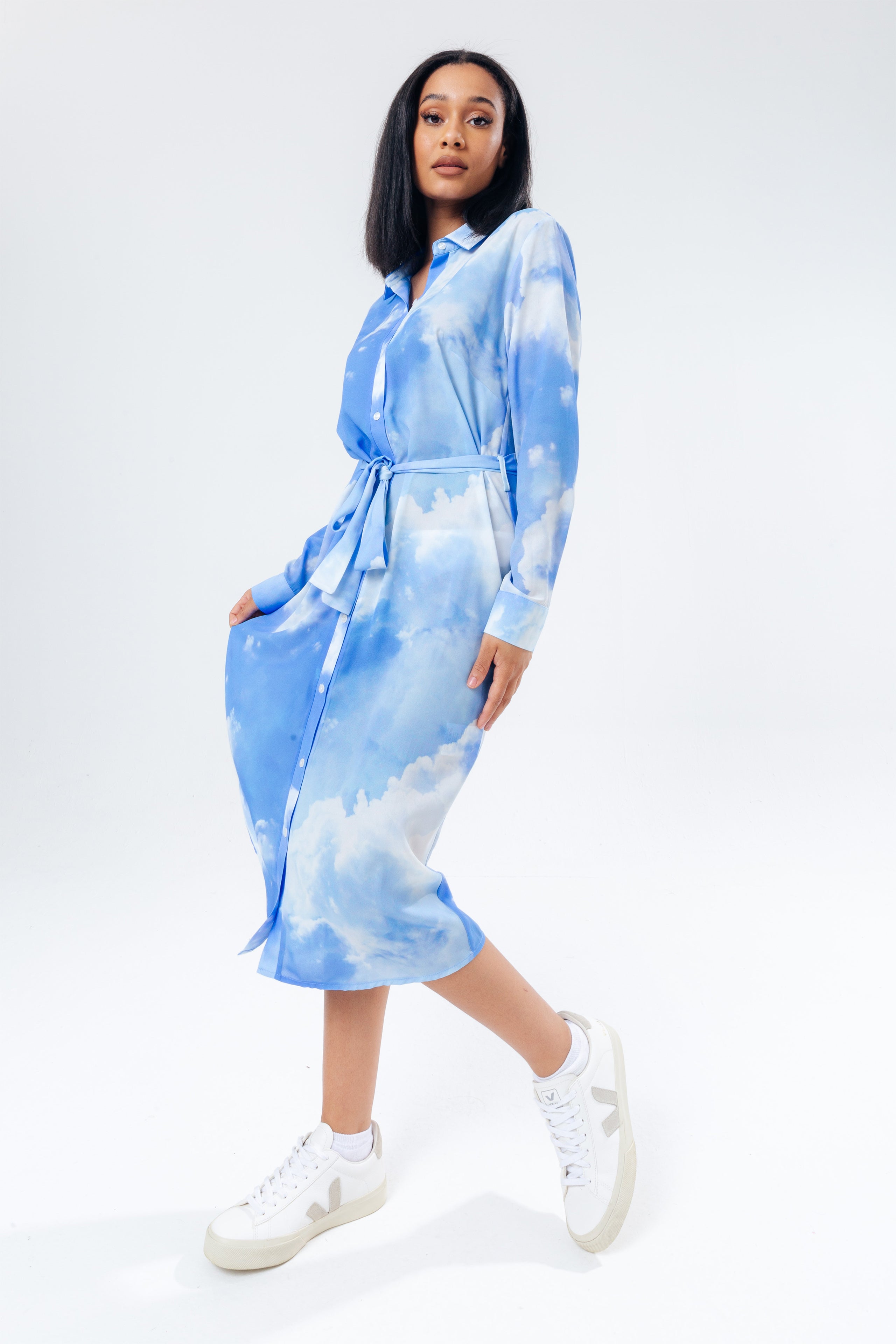 hype clouds women’s shirt dress