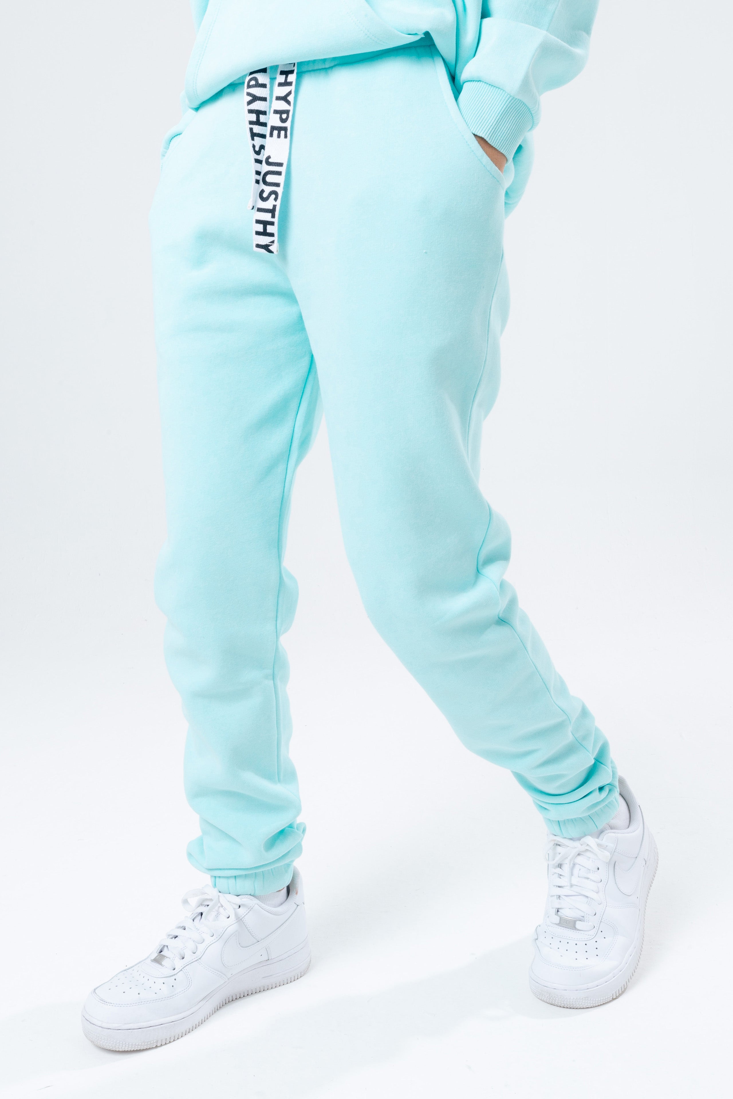 hype teal vintage women’s baggy fit joggers