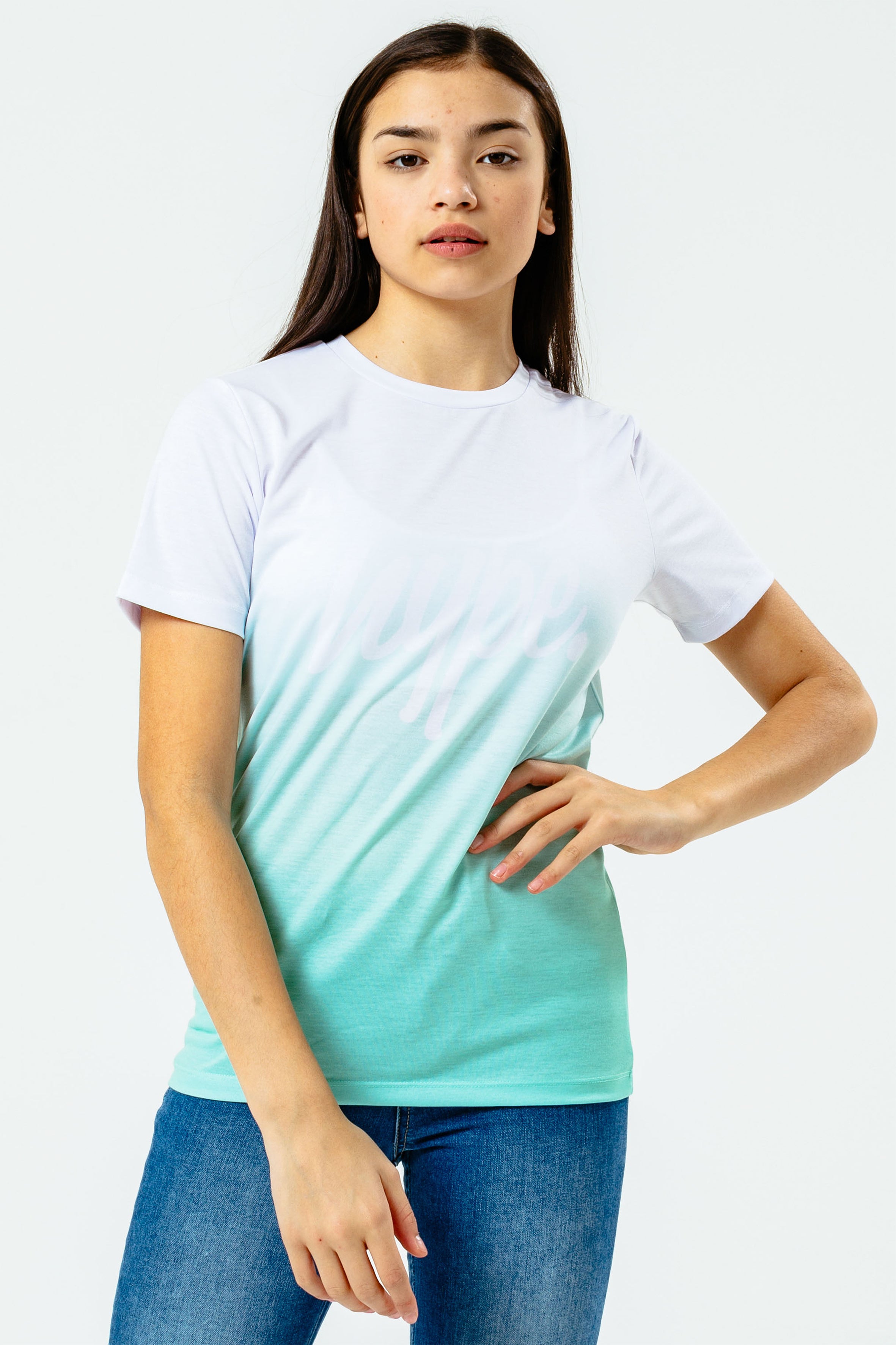 hype mint fade girls t-shirt