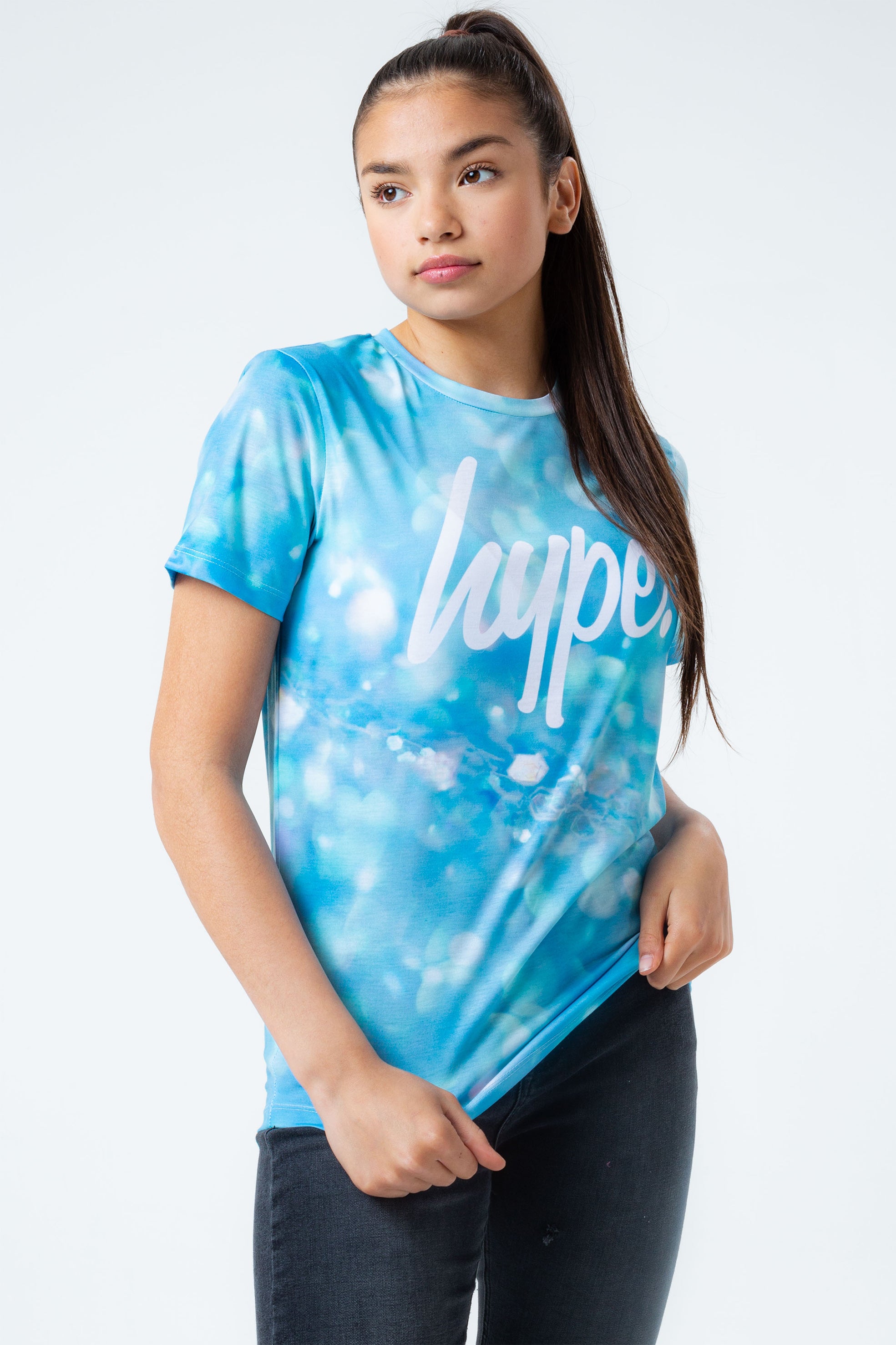 hype aqua angel girls t-shirt