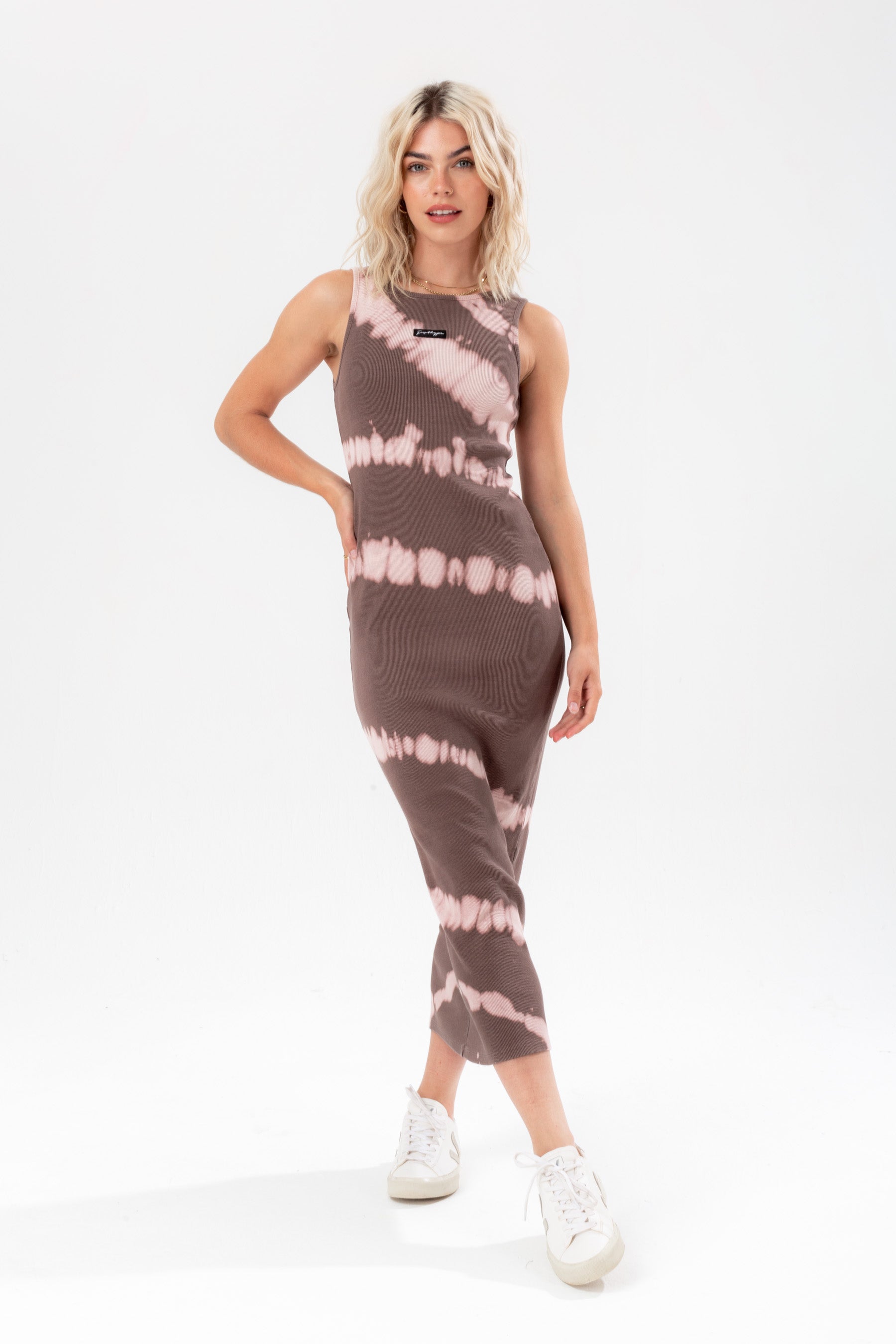 hype womens grey tie-dye justhype bodycon dress