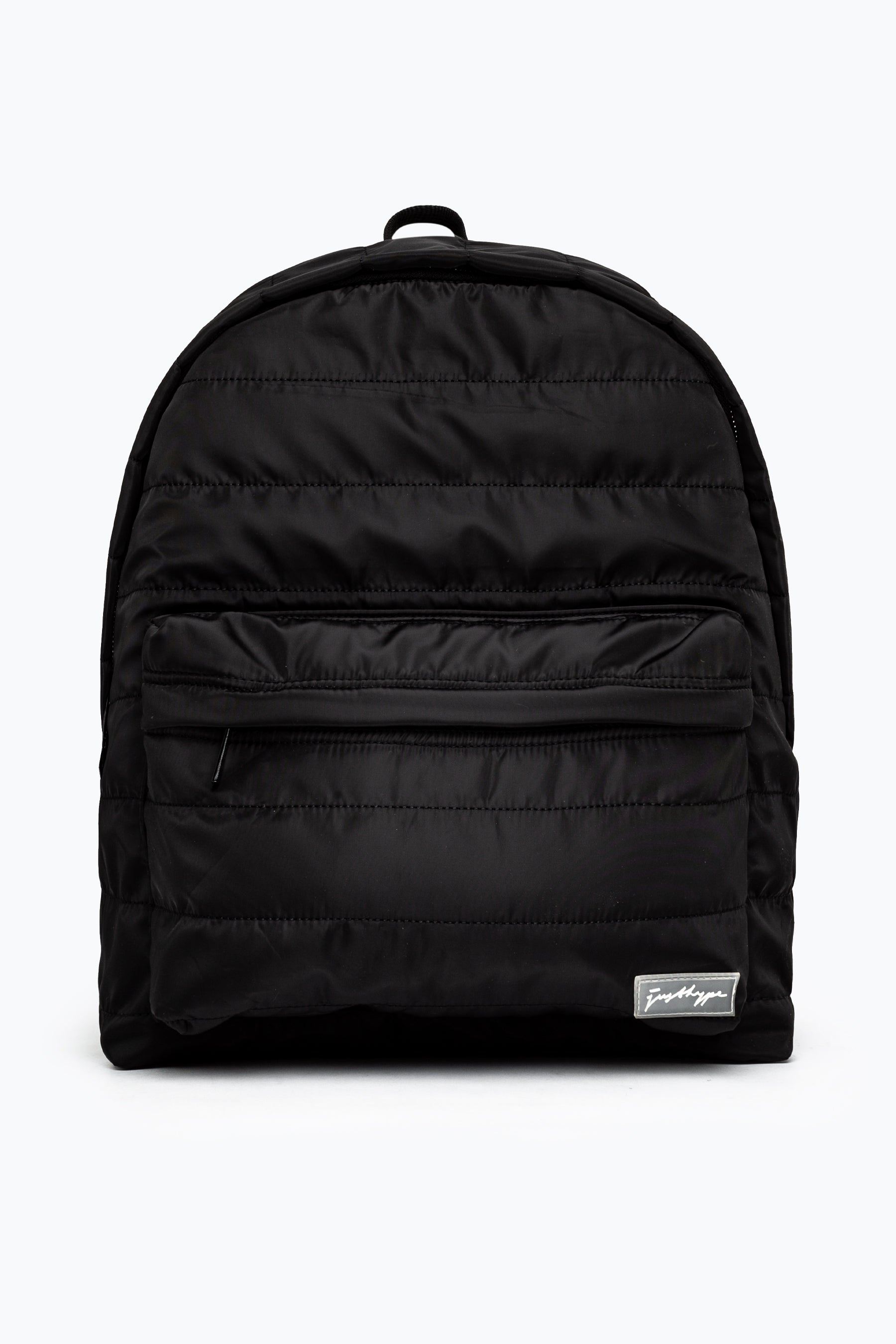 hype unisex black quilted scribble backpack