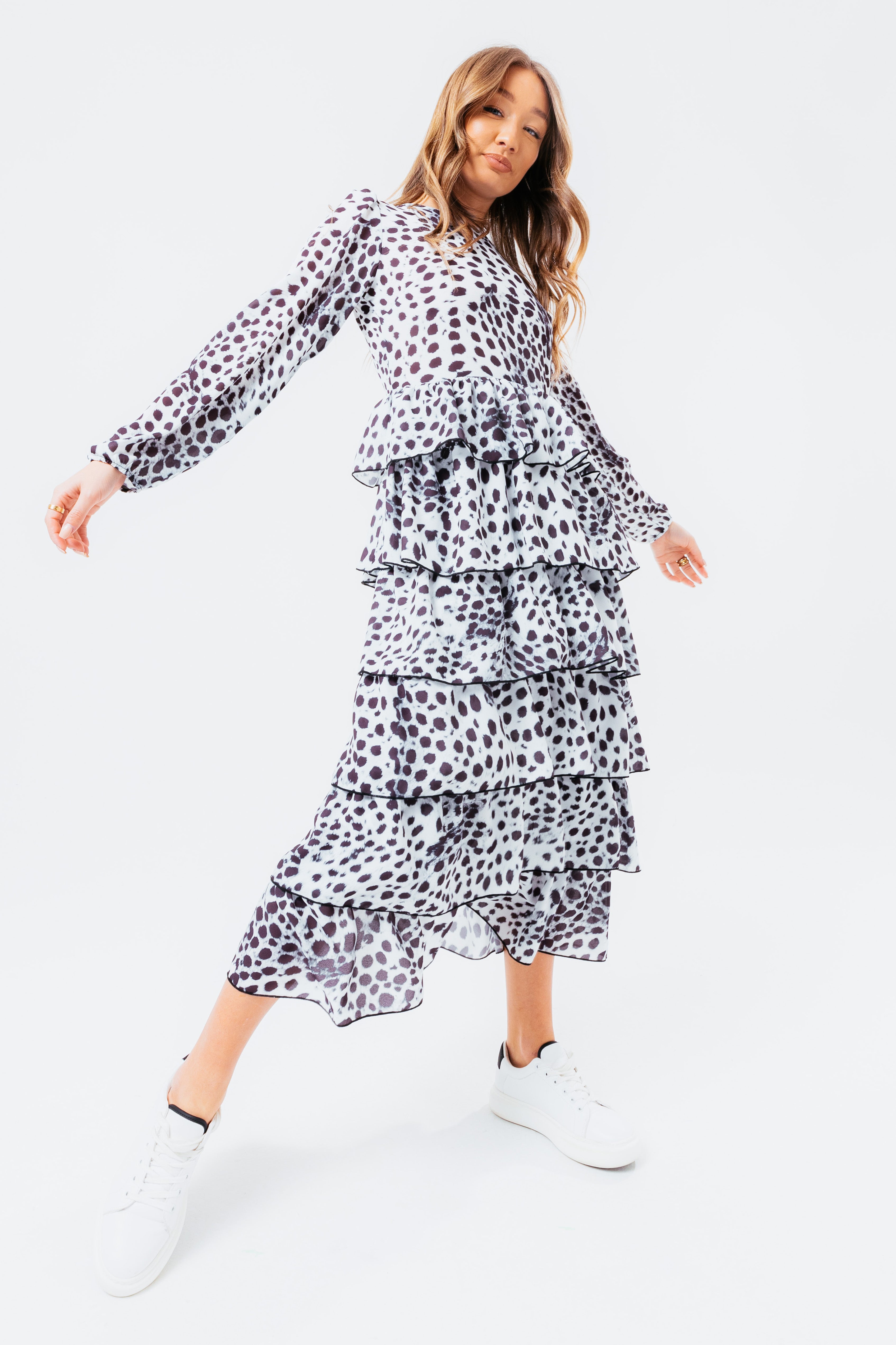 hype dalmatian women’s midi dress