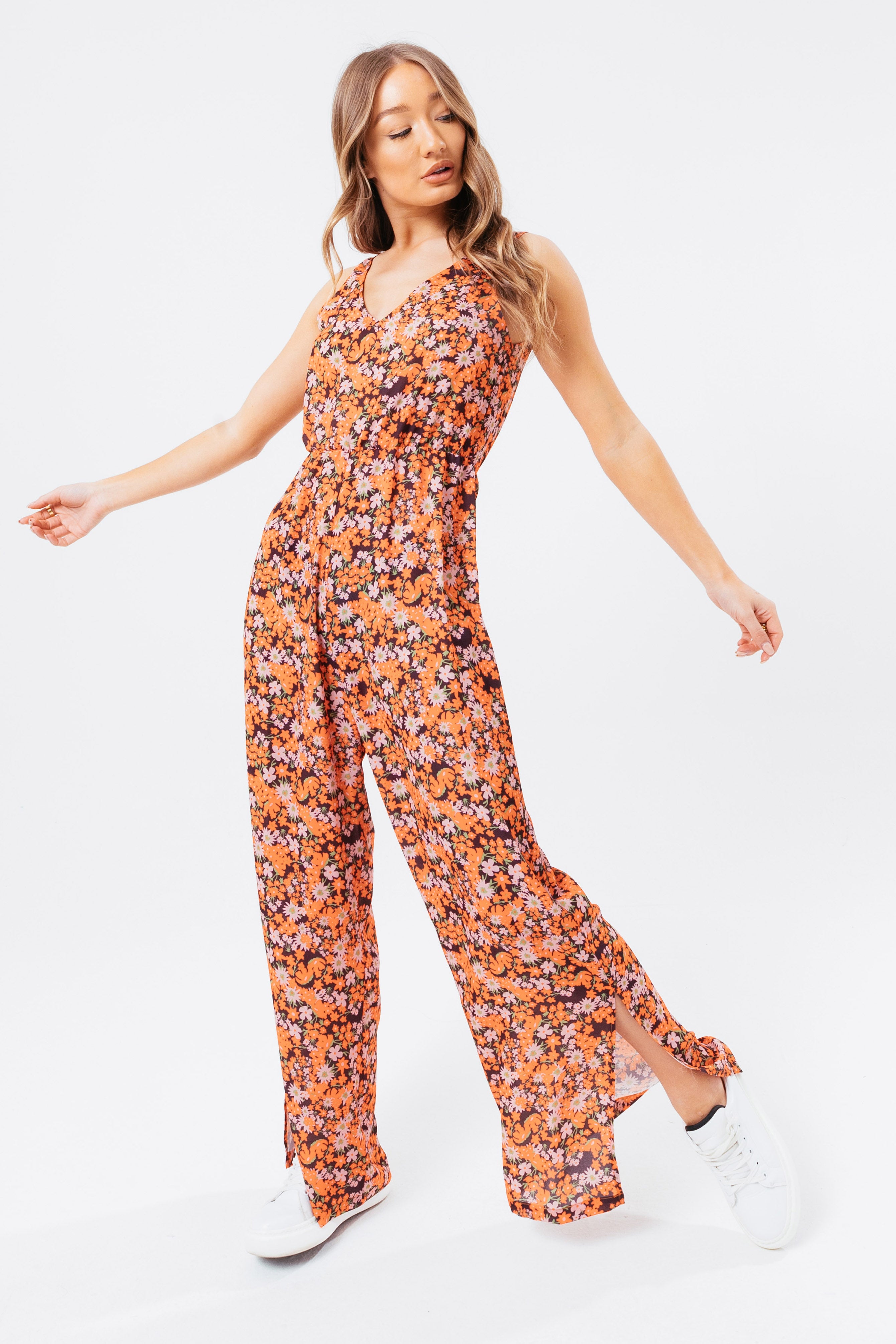 hype tiny flower women’s jumpsuit