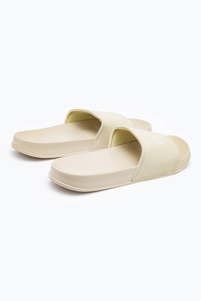 HYPE ECRU SIGNATURE ADULT SLIDERS | Hype.