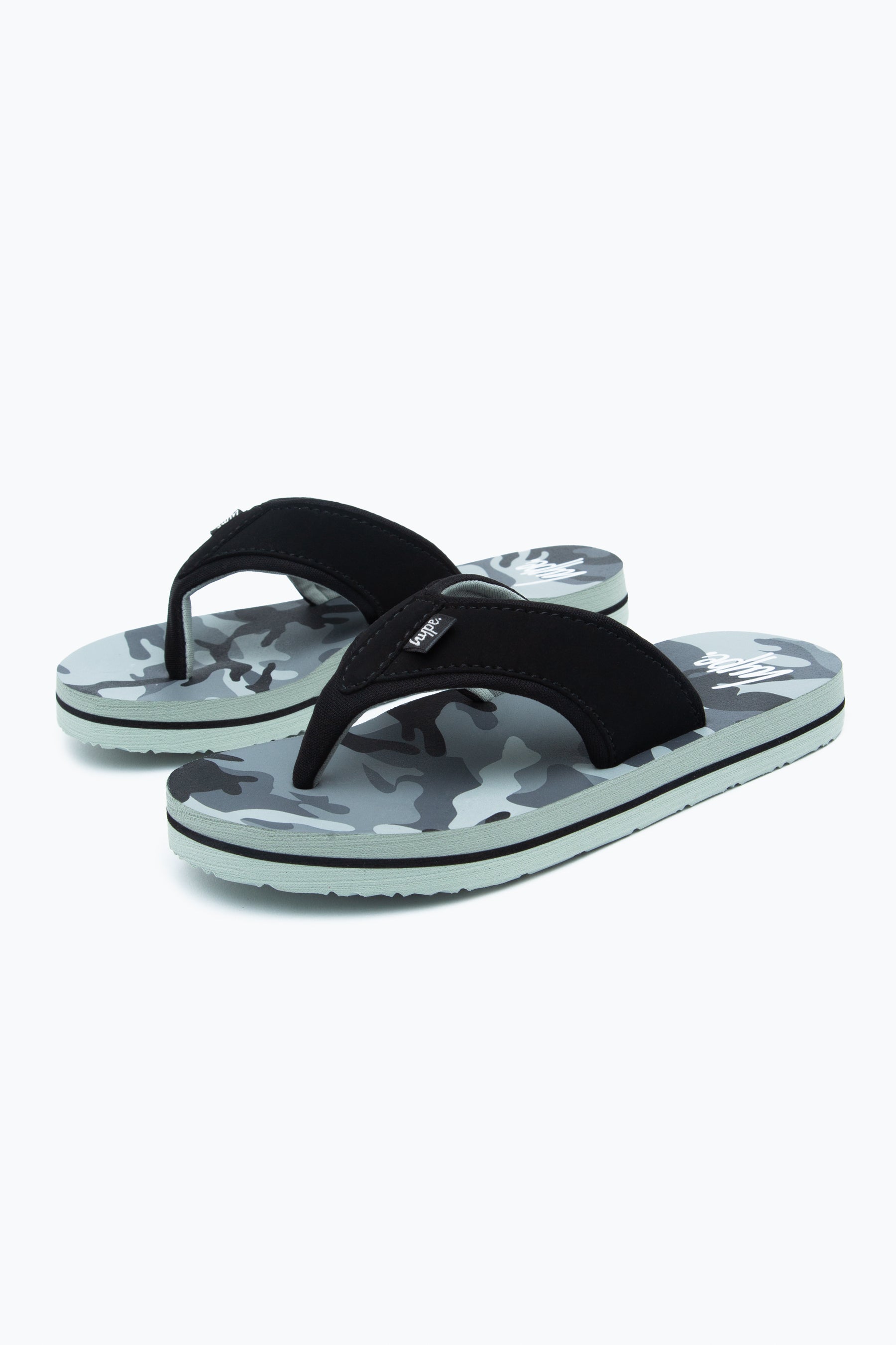 hype civil camo kids foam flip flops