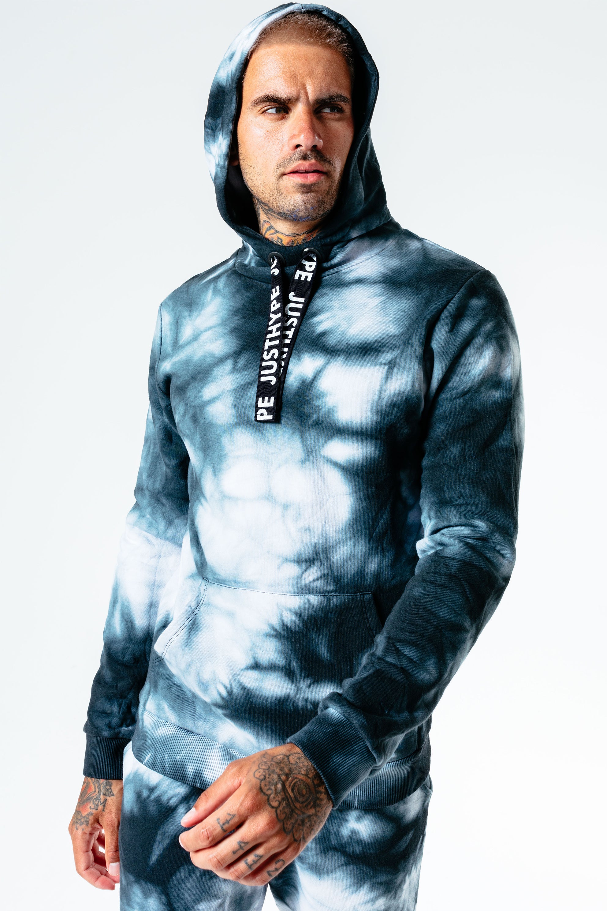 HYPE ACID WASH MEN'S PULLOVER HOODIE