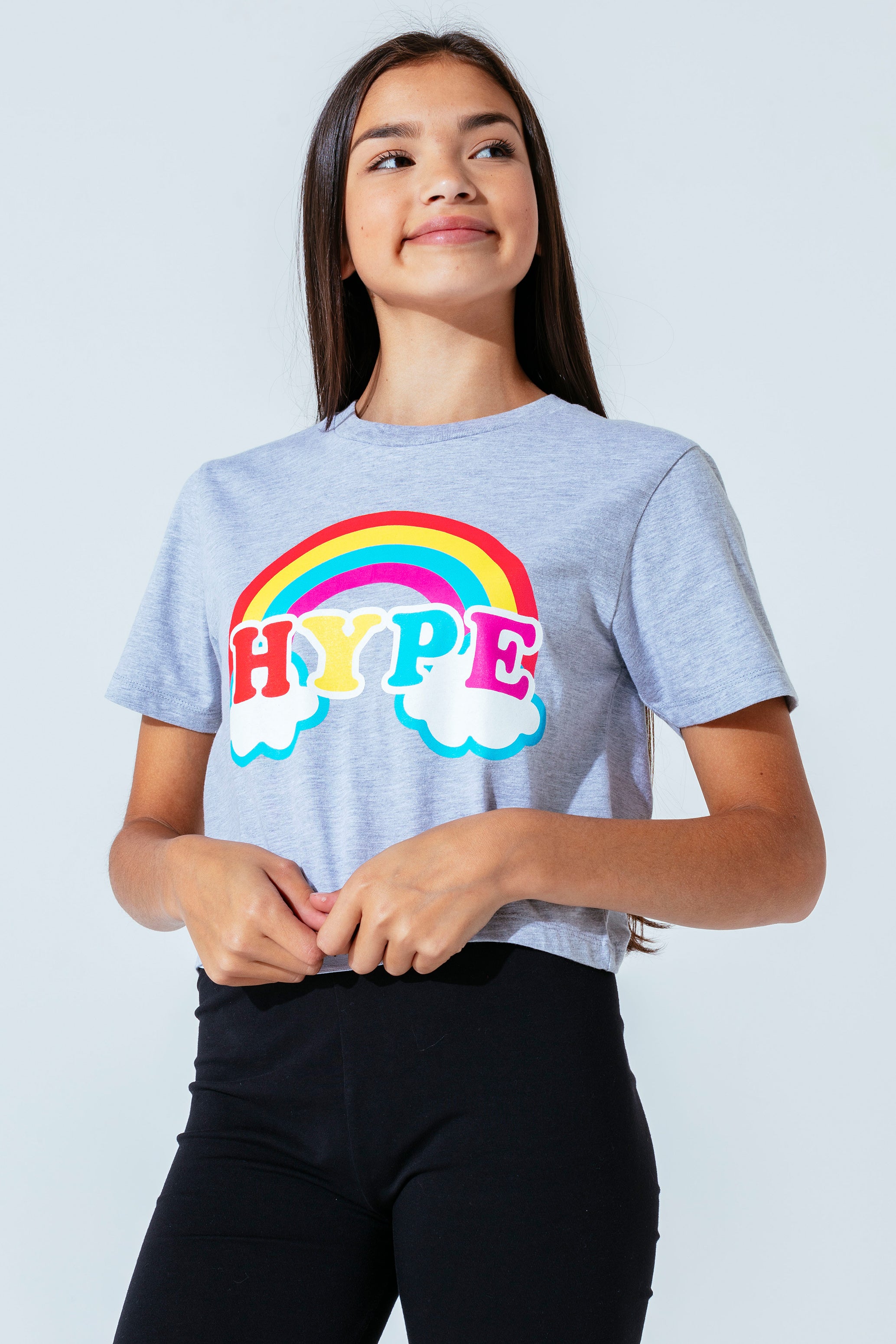 hype rainbow girls crop t-shirt