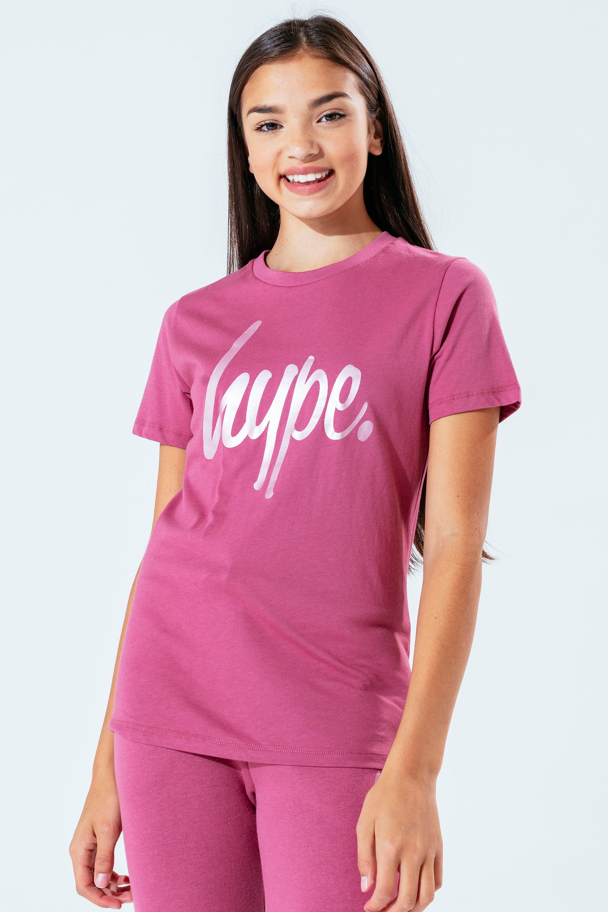 hype rose gold script girls t-shirt