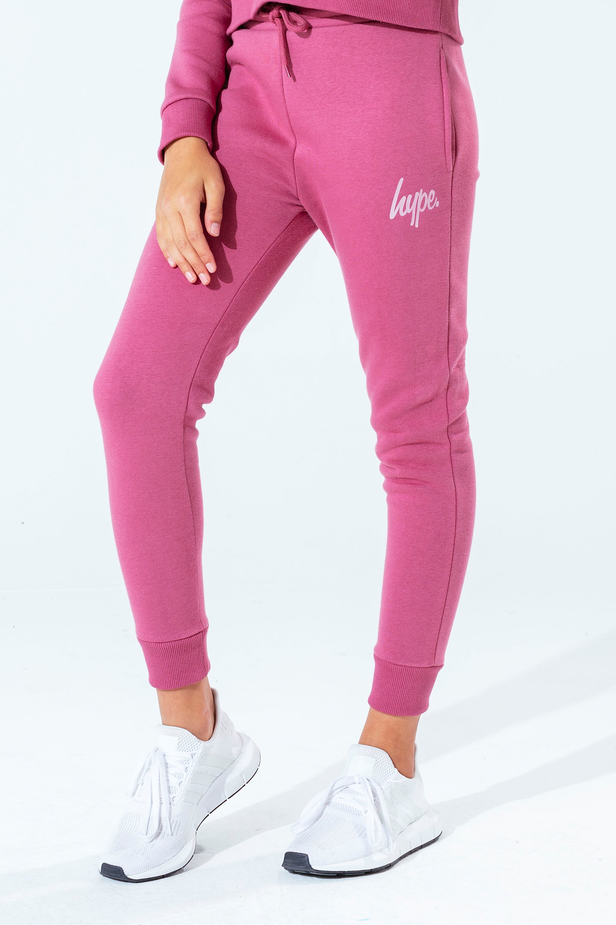 hype rose gold script girls joggers